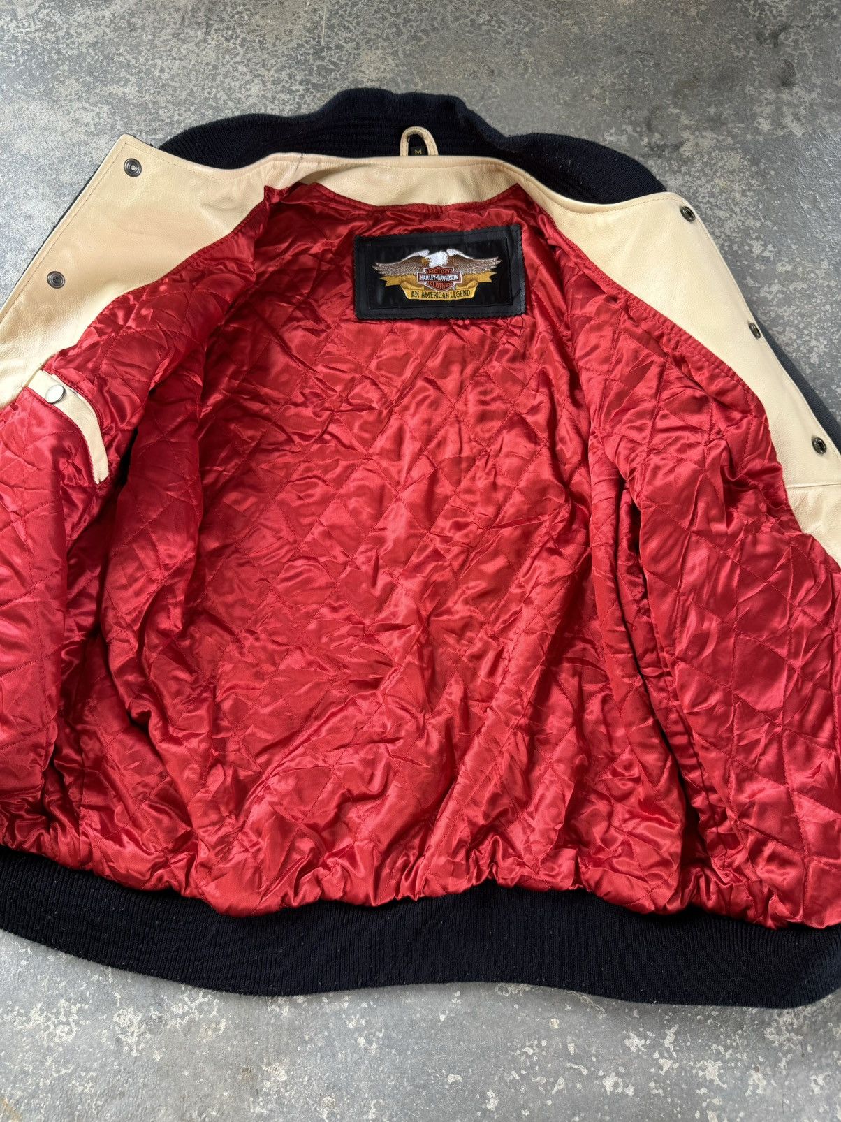 Harley Davidson × Vintage Vintage Harley Davidson x Tazmania Varsity Jacket Size US M / EU 48-50 / 2 - 8 Thumbnail