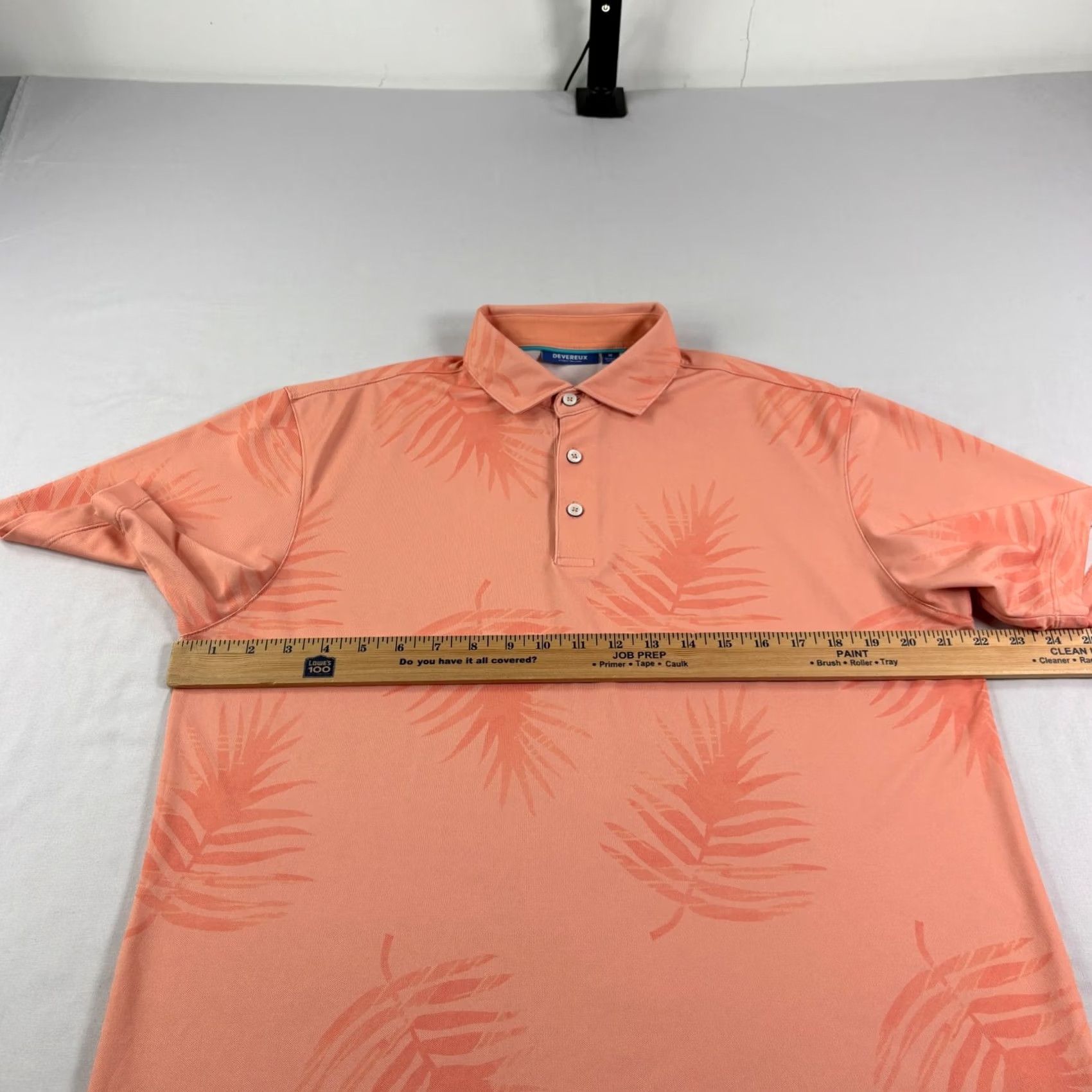 Vintage VINTAGE Devereux Golf Shirt Mens Medium Orange Floral Polo Stretch Performance Size US M / EU 48-50 / 2 - 4 Thumbnail