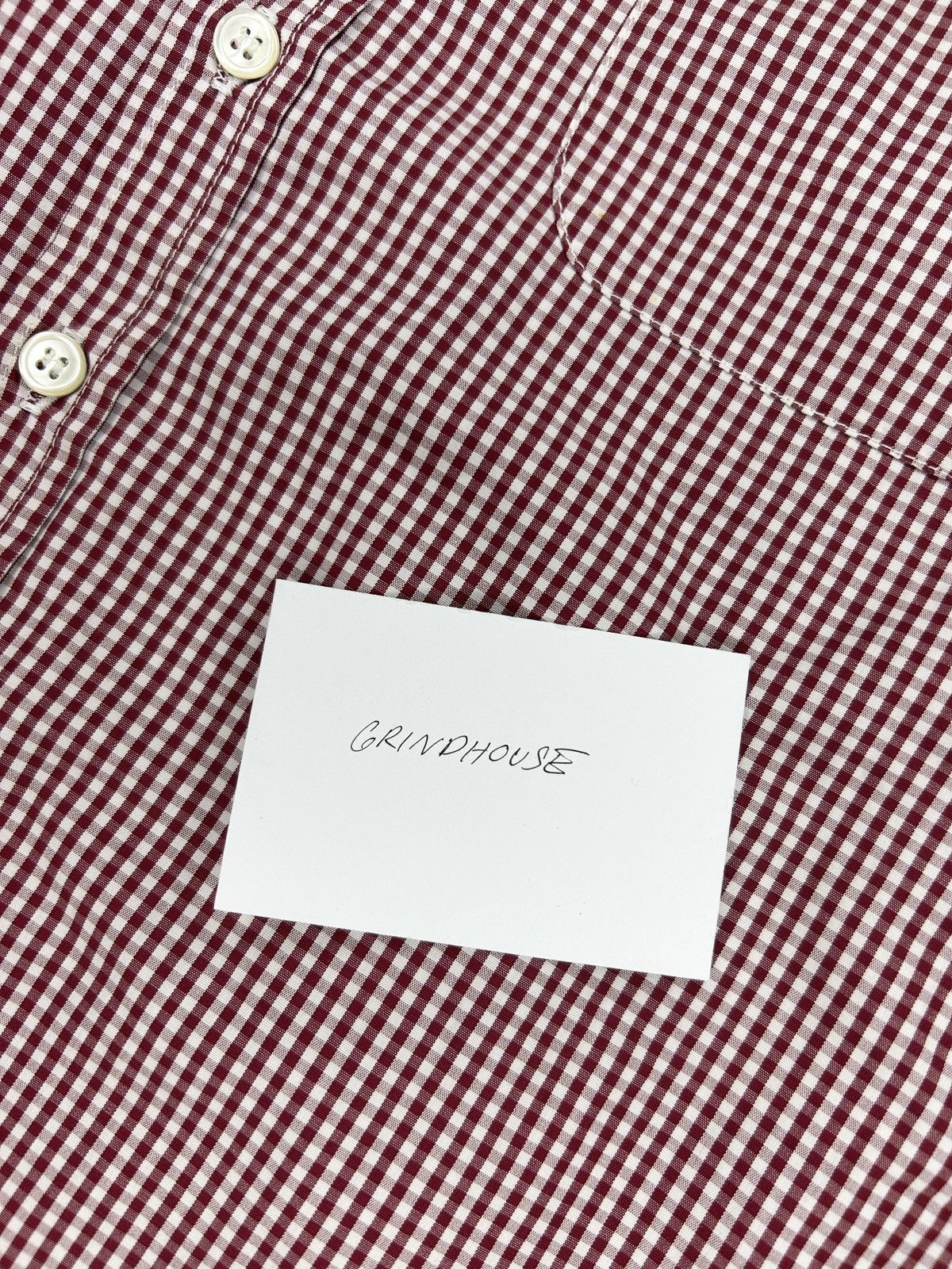 Paul Harnden Shoemakers Gingham Button Up Shirt Size XS / US 0-2 / IT 36-38 - 7 Thumbnail