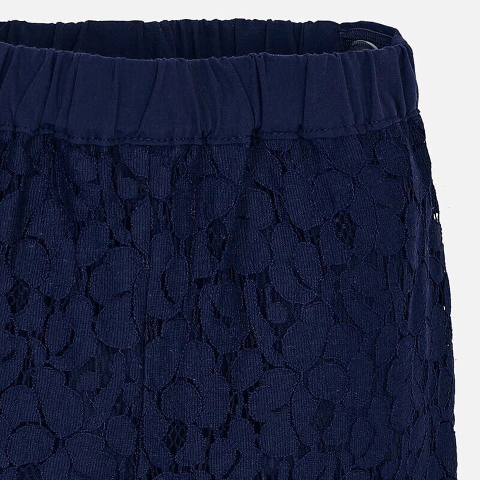 Designer Mayoral Kids Girl Lace Culotte Roman Knit Pants 3T Size 24" / US 00 / IT 34 - 2 Thumbnail