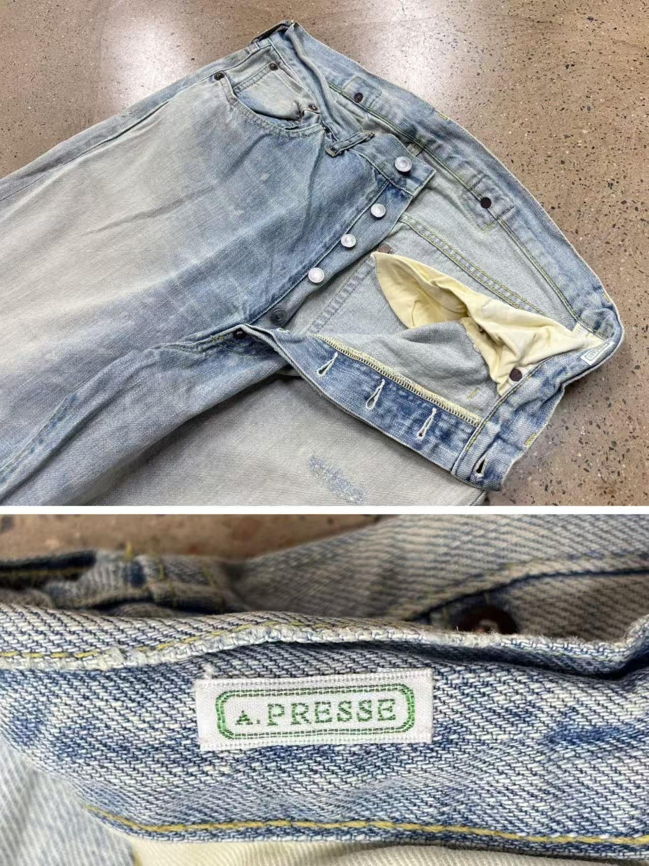 A.PRESSE A.Presse 25aw No.37 Washed Wide Denim Size US 32 / EU 48 - 4 Thumbnail