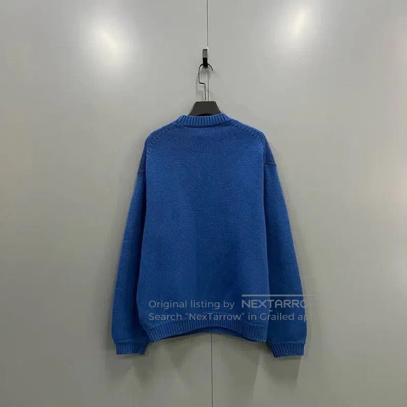 Kenzo KENZO Blue Wool Logo Sweater for Men . Size US L / EU 52-54 / 3 - 2 Thumbnail