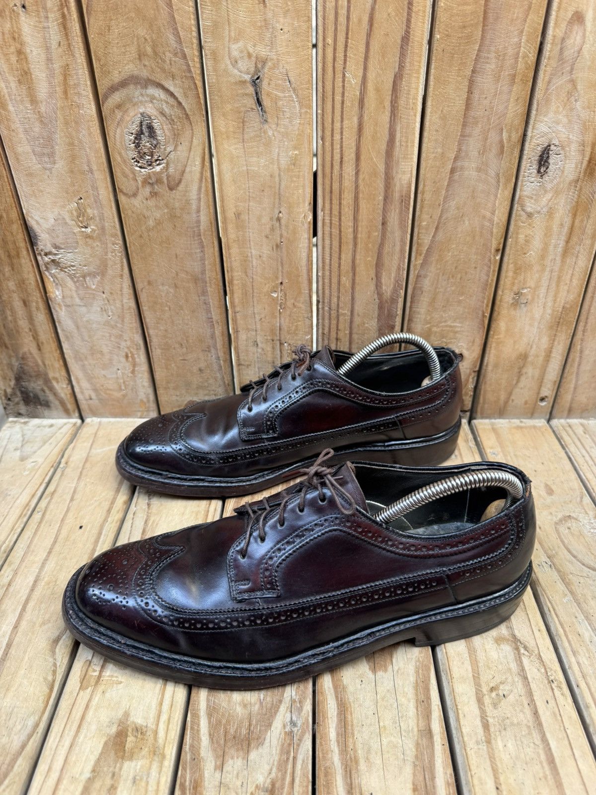 Hanover Hanover brogue wingtip shell cordovan Men’s dress shoes US 9 Size US 9 / EU 42 - 8 Thumbnail