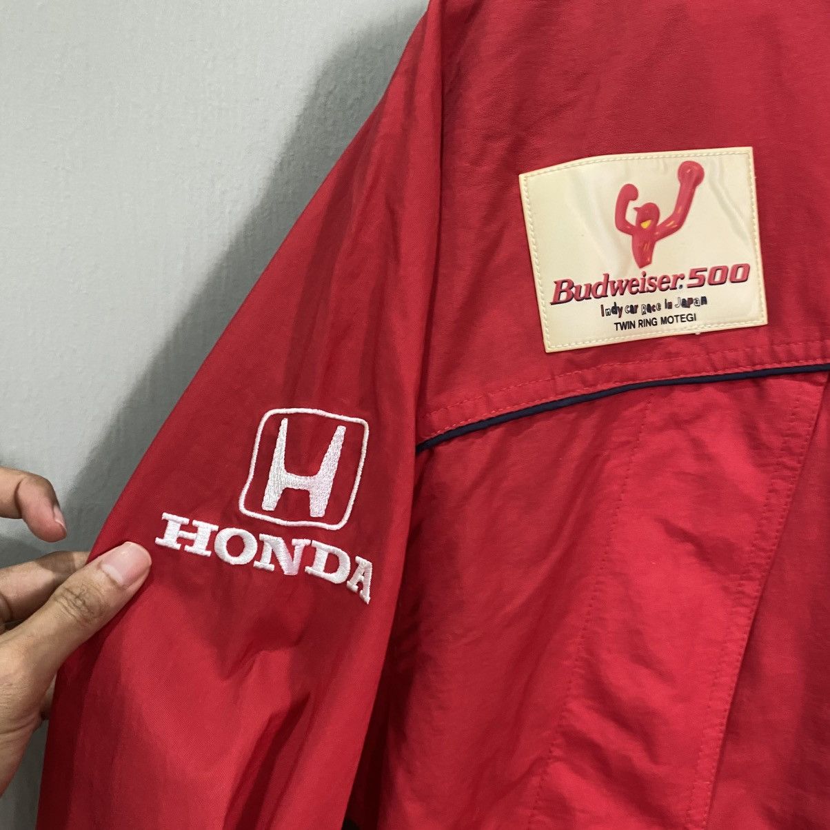 Honda Vintage Honda Racing x Budweiser HPD Red Windbreaker Jacket Size US XL / EU 56 / 4 - 12 Thumbnail