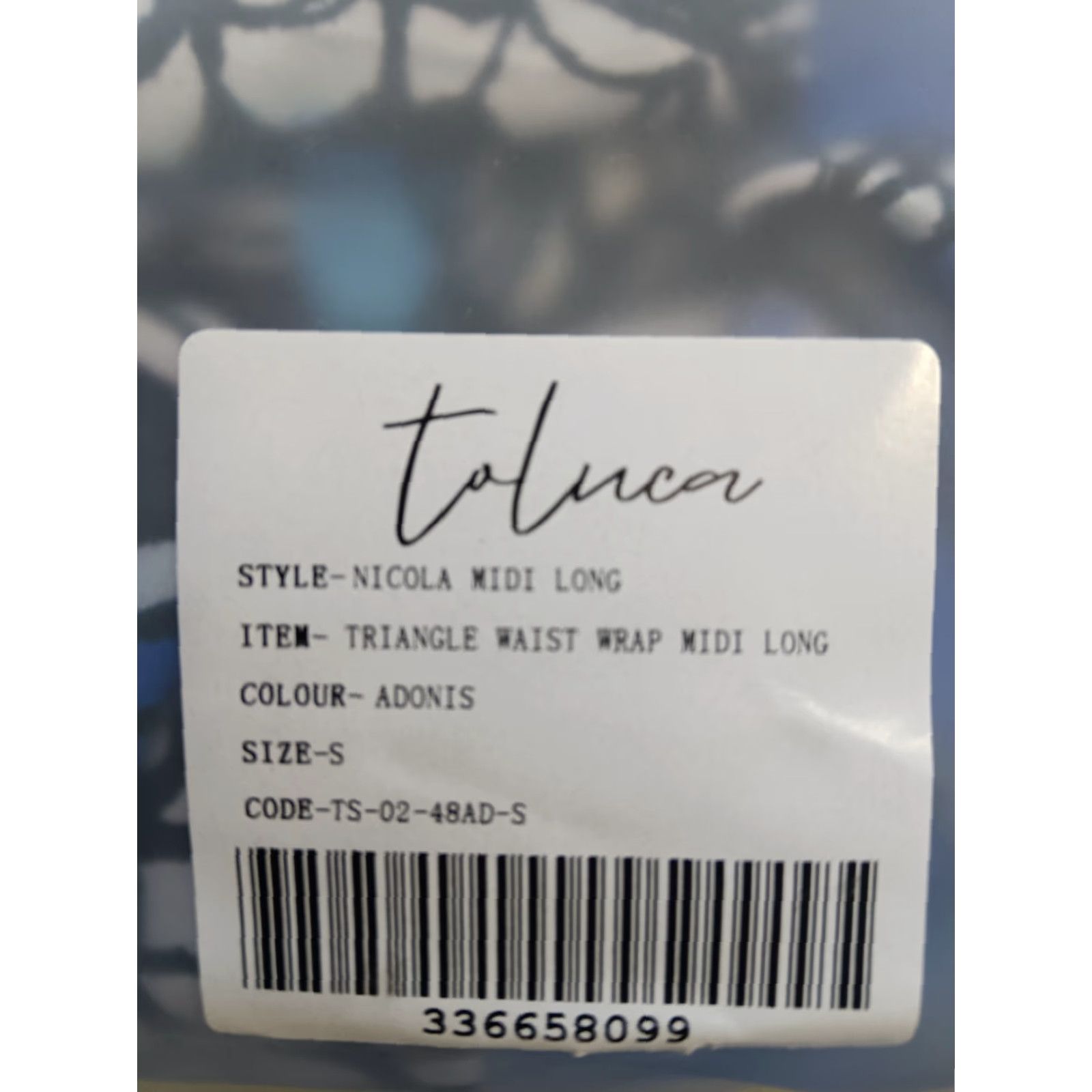 Triangl Toluca Swim One Piece Multicolor Triangle Waist Wrap Open Tummy Size S Swimsuit Size ONE SIZE - 6 Thumbnail
