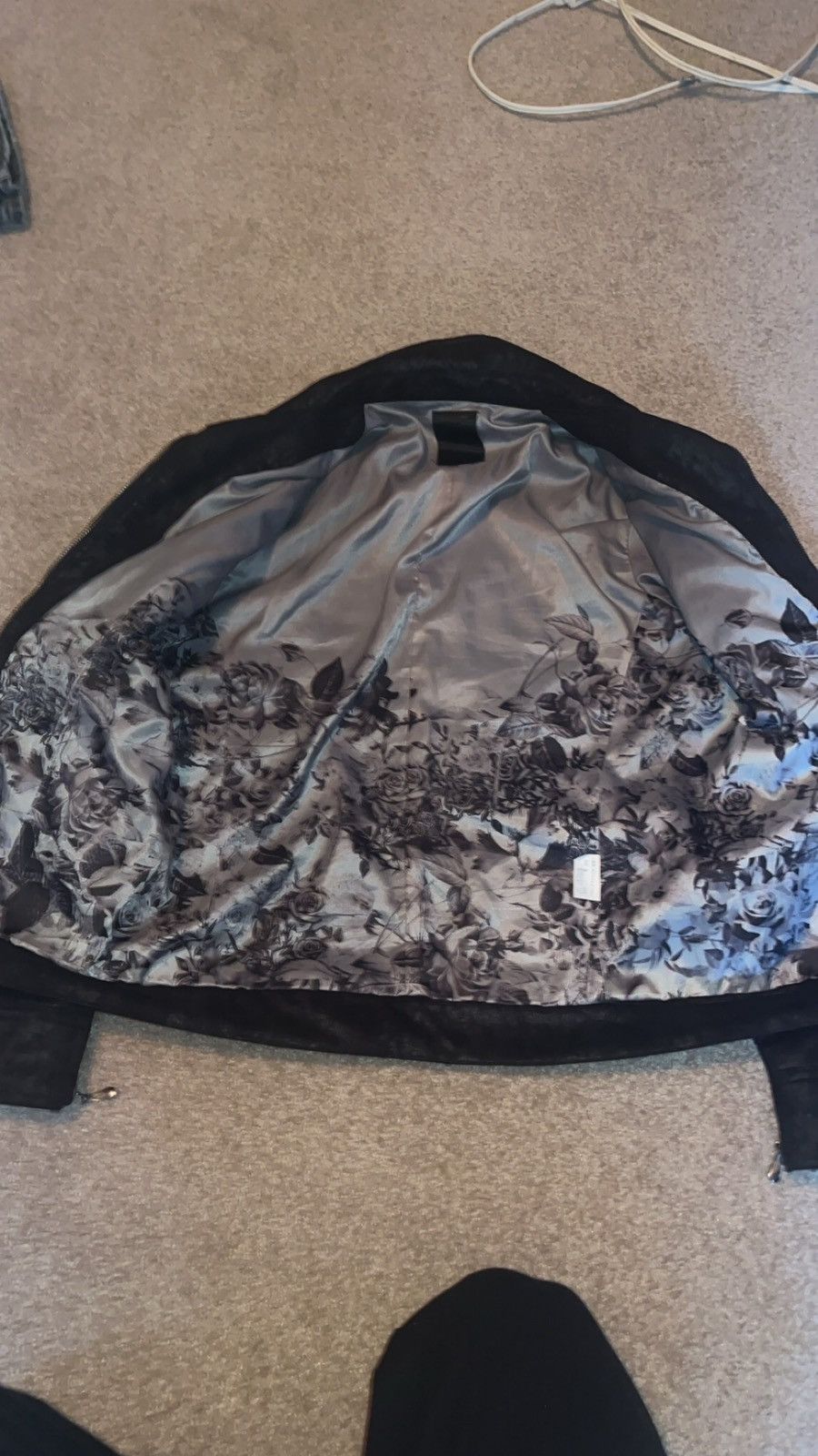 Japanese Brand midas black cracked leather floral jacket Size US S / EU 44-46 / 1 - 2 Thumbnail