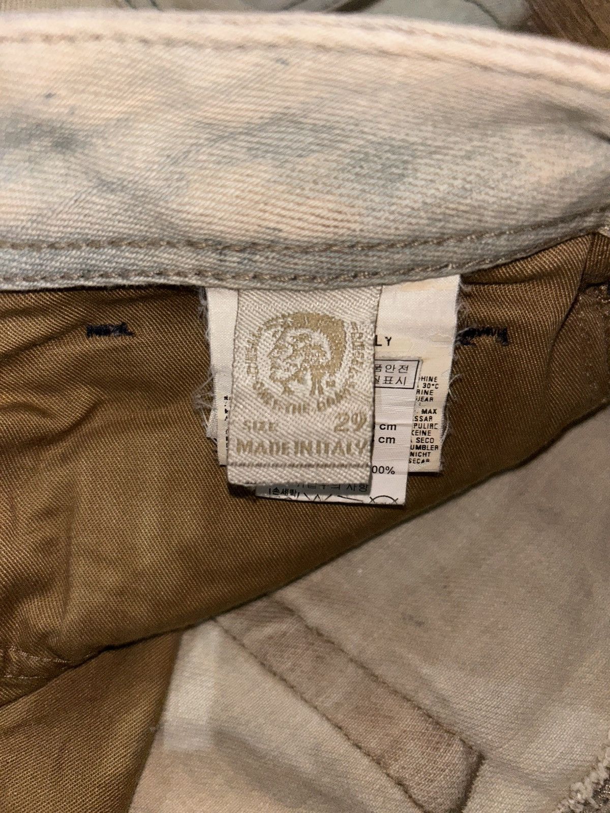 Tornado Mart Diesel Zatiny Mudwash Distressed Bootcut Jeans Size US 32 / EU 48 - 16 Thumbnail