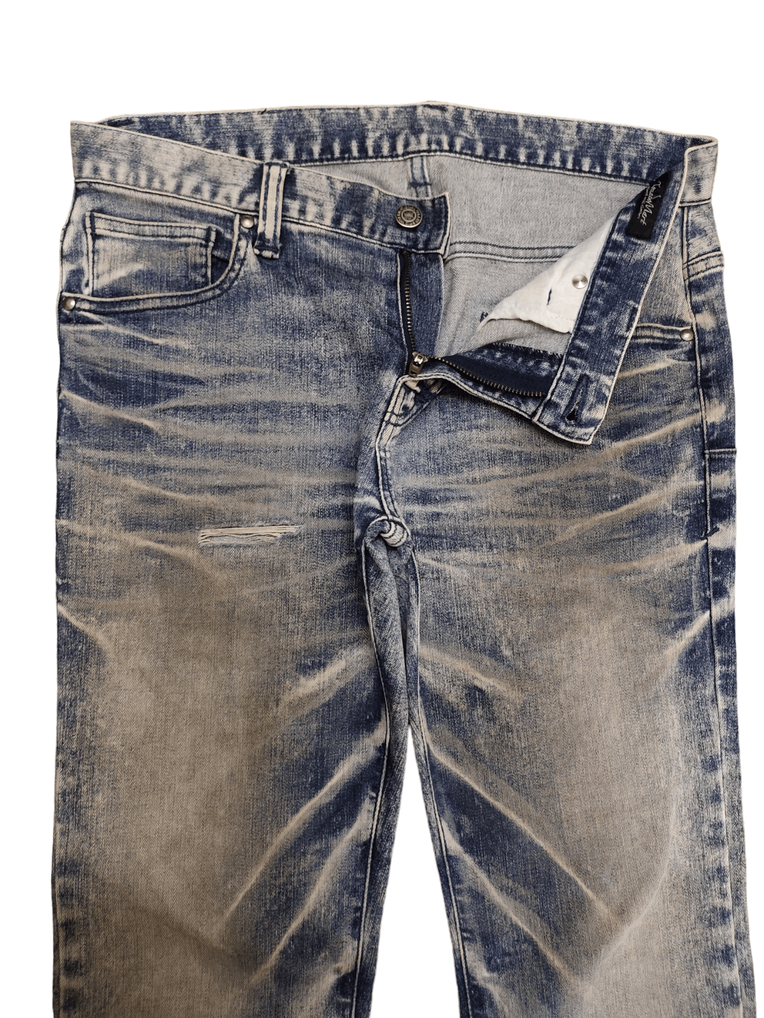 OG Tornado Mart Japan Distress Faded Clawmark Denim Pants