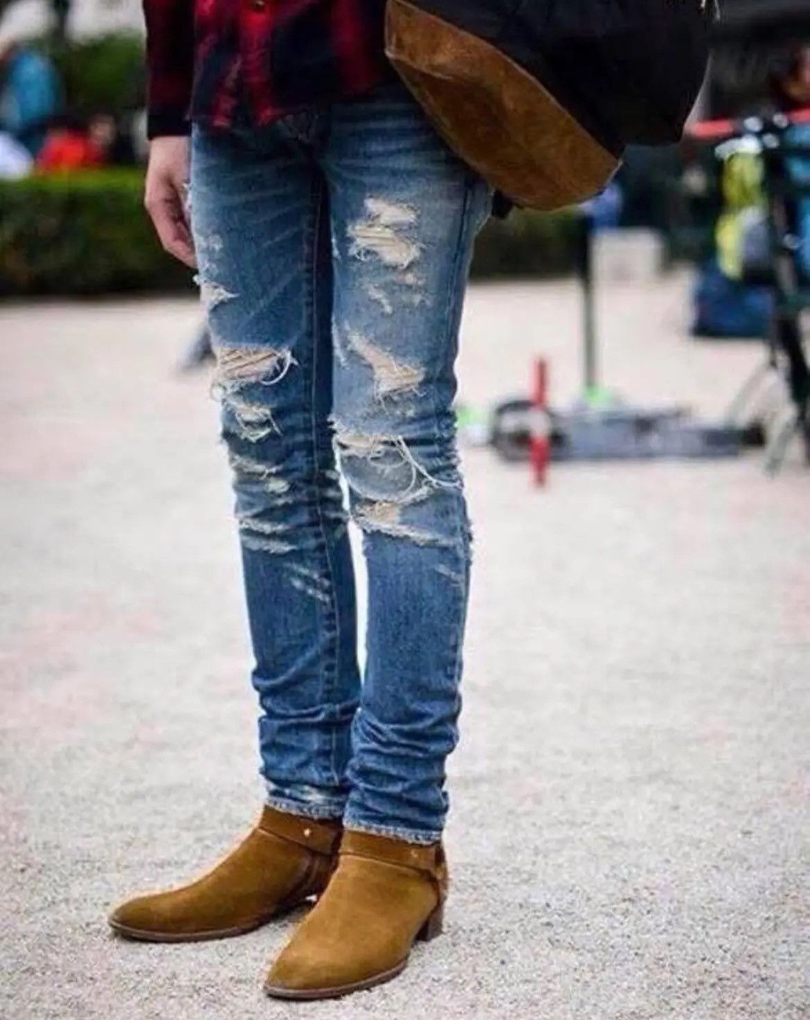 Hedi Slimane Saint Laurent Big Crash Denim Jeans Fw13 Size US 30 / EU 46 - 9 Thumbnail
