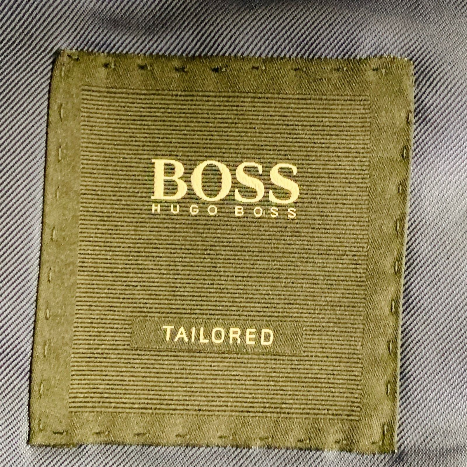 Hugo Boss Blue Black Window Pane Silk Linen Tailored Fit Sport Coat Size 40R - 6 Thumbnail