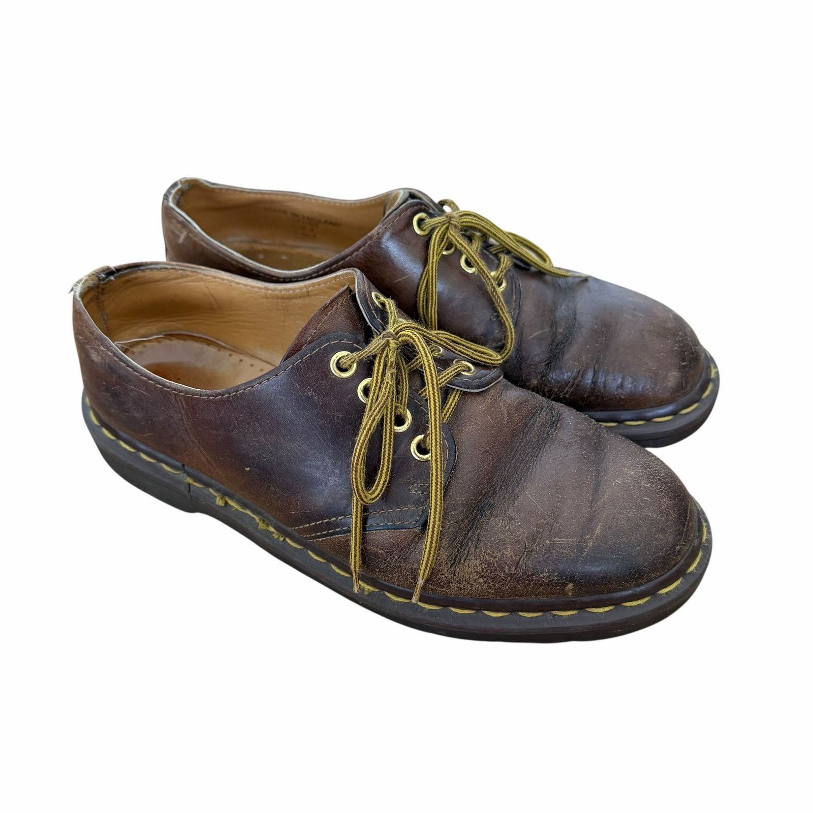 Dr. Martens Vintage Doc Martens 1561 Brown Oxford Shoes Sz 7 Size US 7 / EU 40 - 1 Thumbnail