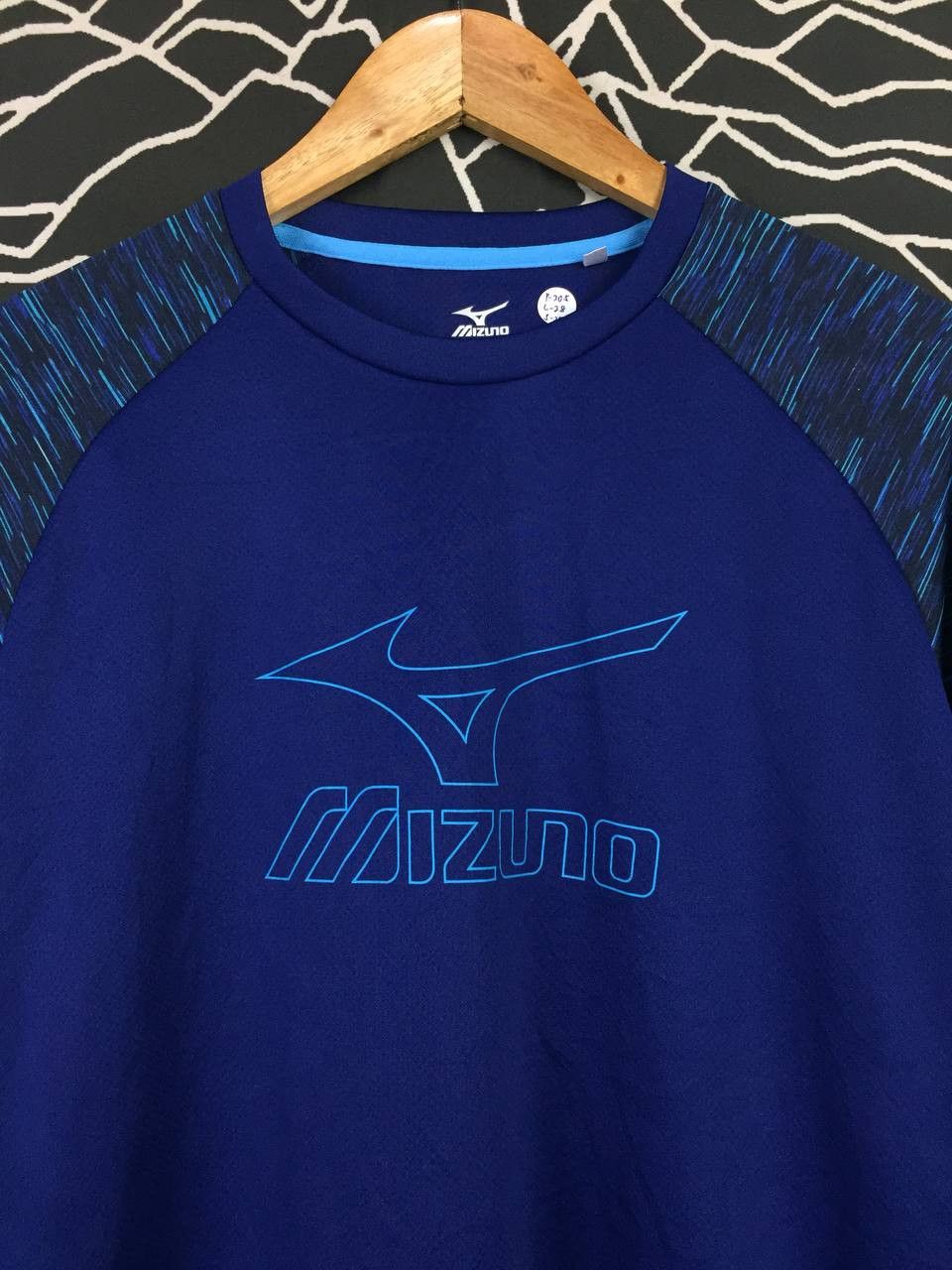 Japanese Brand × Mizuno × Vintage Mizuno Big Logo Quickdry Plus Sportswear Jersey Size US L / EU 52-54 / 3 - 3 Thumbnail