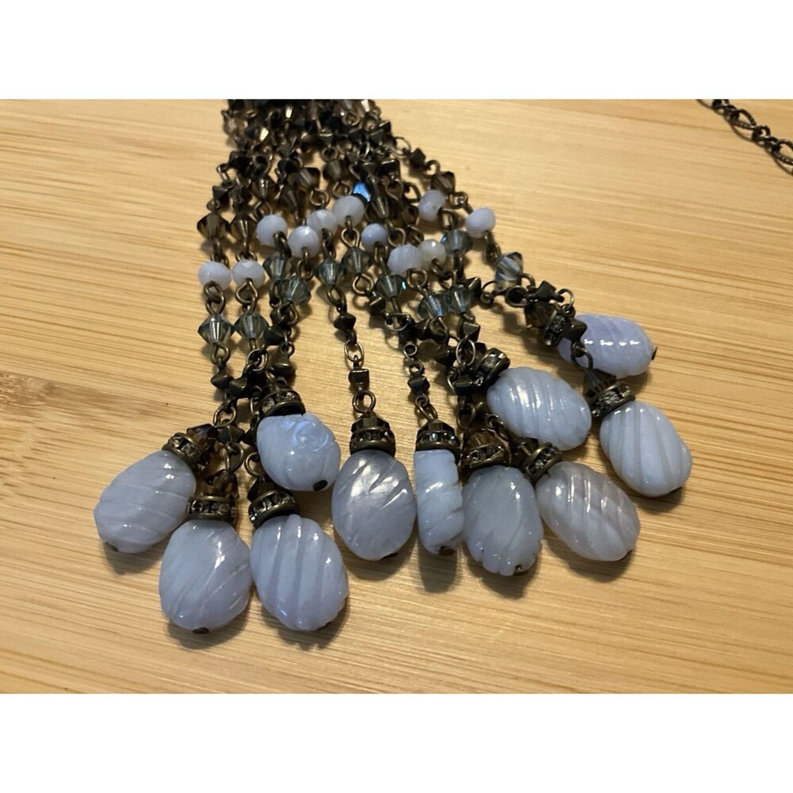 Other Tanzanite Stone, Leather Cord Liz Palacios Necklace. Signed Size ONE SIZE - 1 Thumbnail
