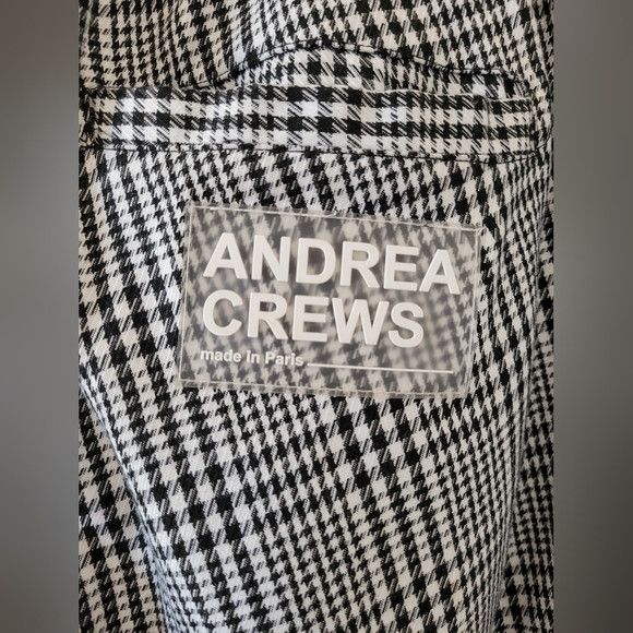 Andrea Crews Andrea Crews overcut Pants grey houndstooth - size large Size US 32 / EU 48 - 5 Thumbnail
