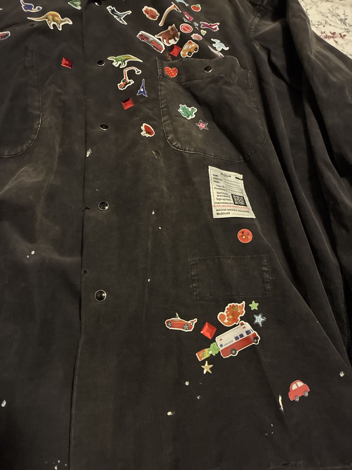 Maison MIHARA YASUHIRO Corduroy button up sticker shirt Size US M / EU 48-50 / 2 - 5 Thumbnail