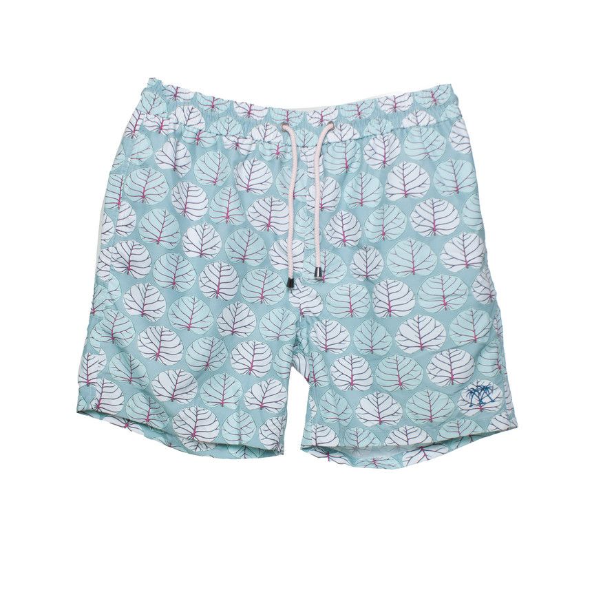 Pink House Pink House, swim shorts with leaf print Size US 36 / EU 52 - 1 Thumbnail