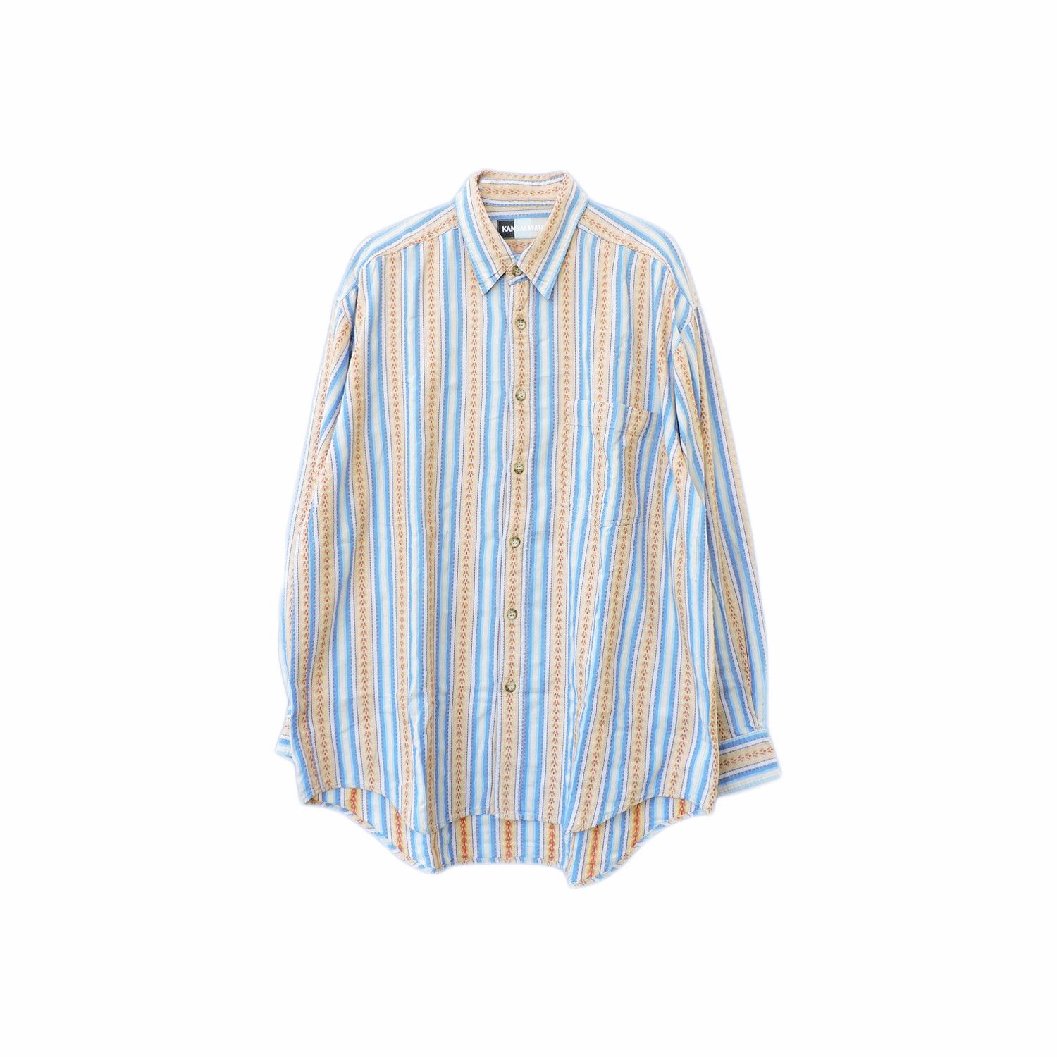 Kansai Yamamoto KANSAI MAN BY KANSAI YAMAMOTO STRIPED LONG SLEEVE SHIRT Size US L / EU 52-54 / 3 - 1 Thumbnail