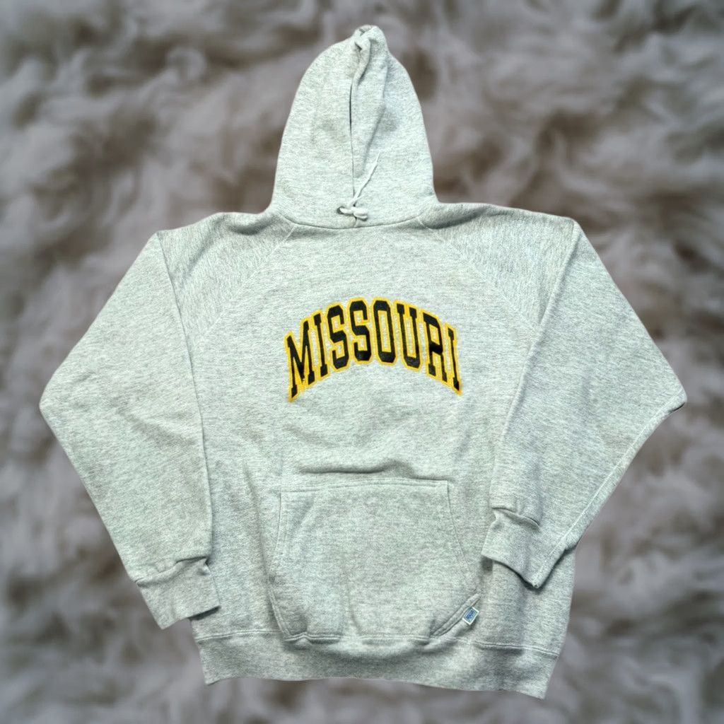 Vintage VINTAGE Discus Hoodie Mens XL Gray 90s Athletic Graphic Print Pockets Hooded Sweatshirt Size US XL / EU 56 / 4 - 1 Thumbnail