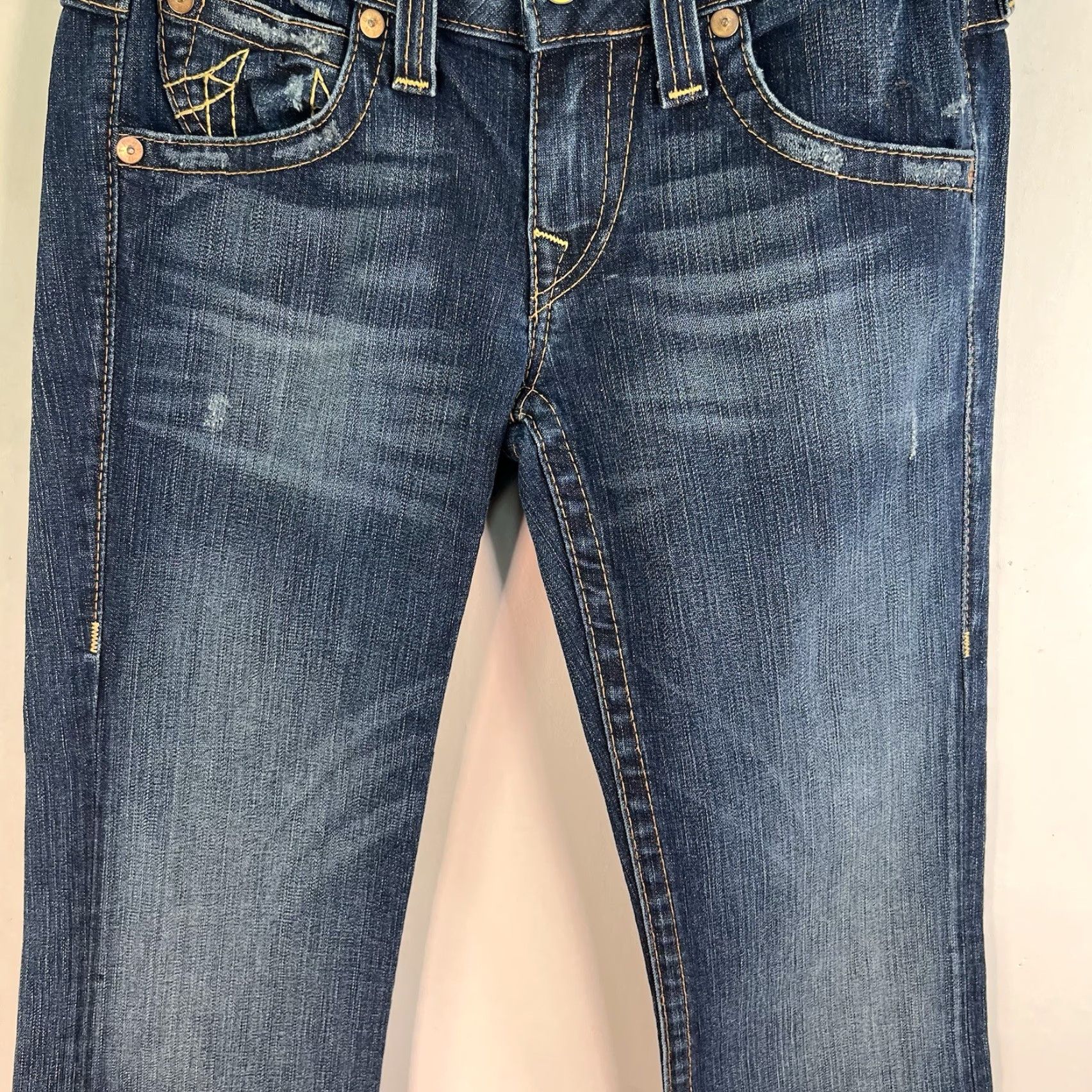 True Religion VINTAGE True Religion Jeans Womens Bootcut Denim Size 29 Dark Blue Cotton Retro 2000s Size 29" - 4 Thumbnail