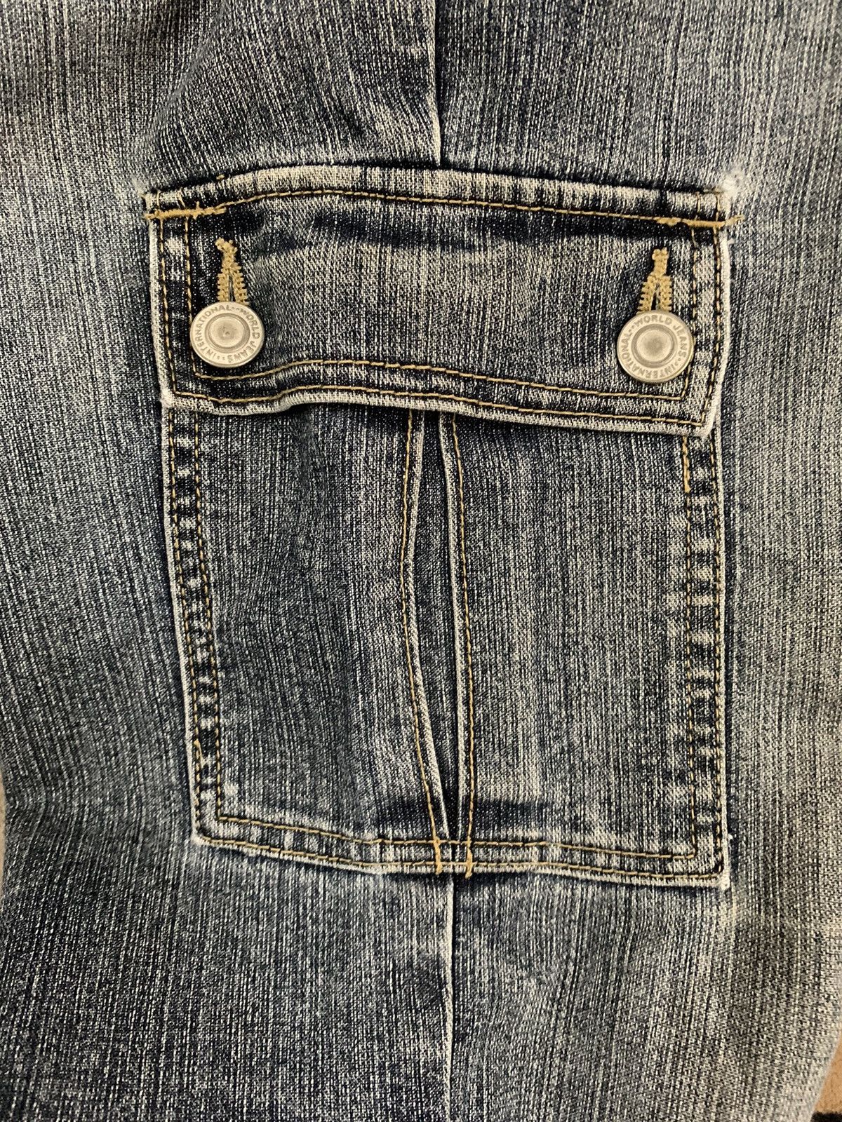 Japanese Brand Vintage Japanese Brand Oririn Flare Distressed Cargo Jeans Size US 29 - 8 Thumbnail