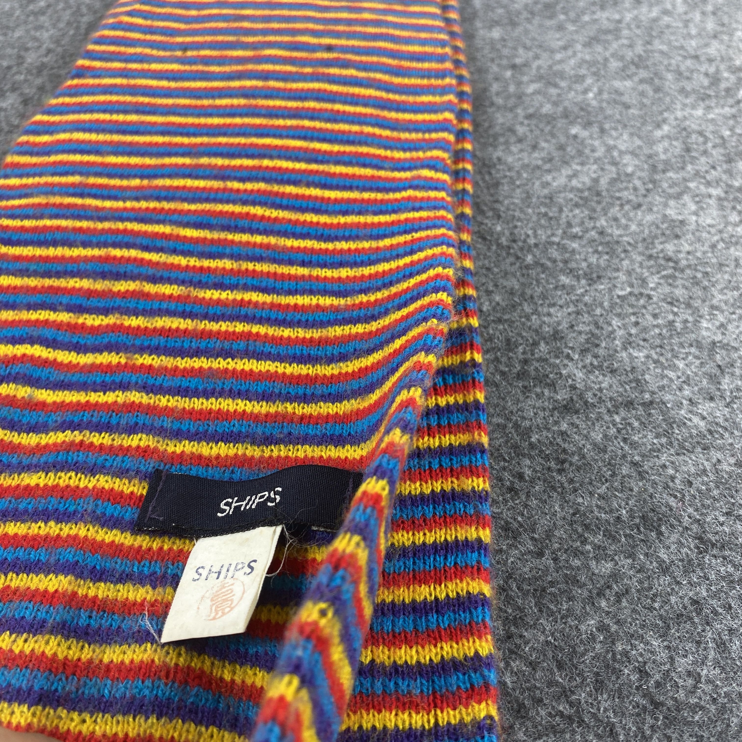 SHIPS × Vintage GF10565 Ships Scarf Neck Wear Muffler Nova Check Size ONE SIZE - 4 Thumbnail