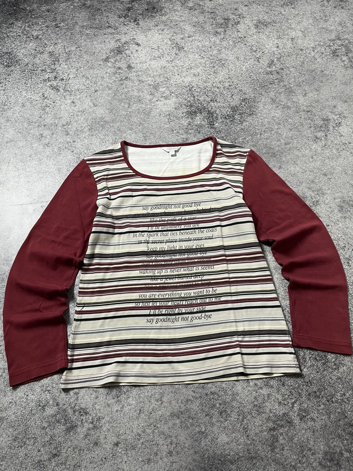 Hysteric Glamour 🔥POEM JUNIA WATANABE CDG JAPANESE VIBE 00'S T SHIRT Size L / US 10 / IT 46 - 2 Thumbnail