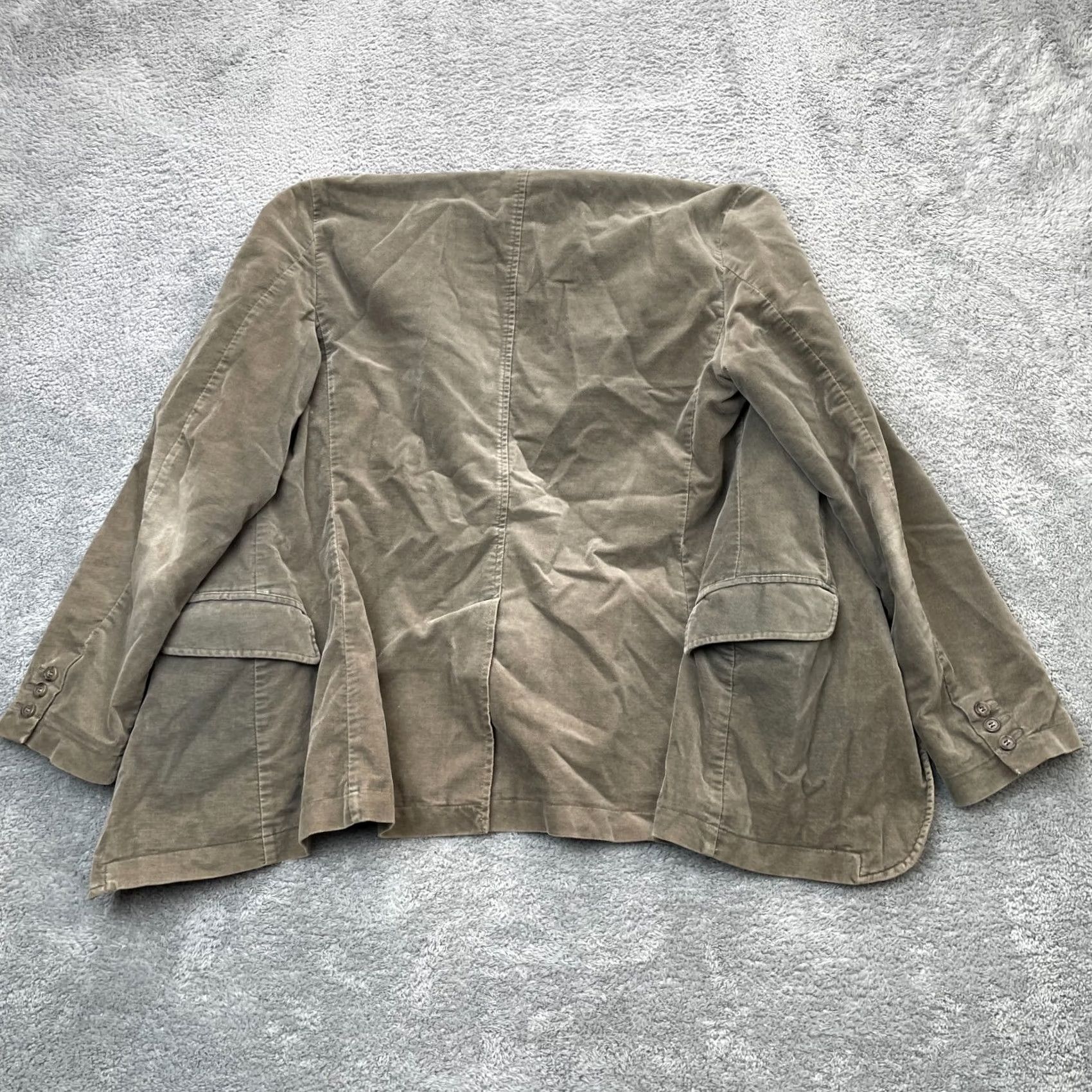 United Colors Of Benetton United Colors of Benetton Blazer Jacket Mens 50 EU 40R US Green Notch Lapel Three-Button Three-Button Button Front Single-Breasted Size 50R - 7 Thumbnail