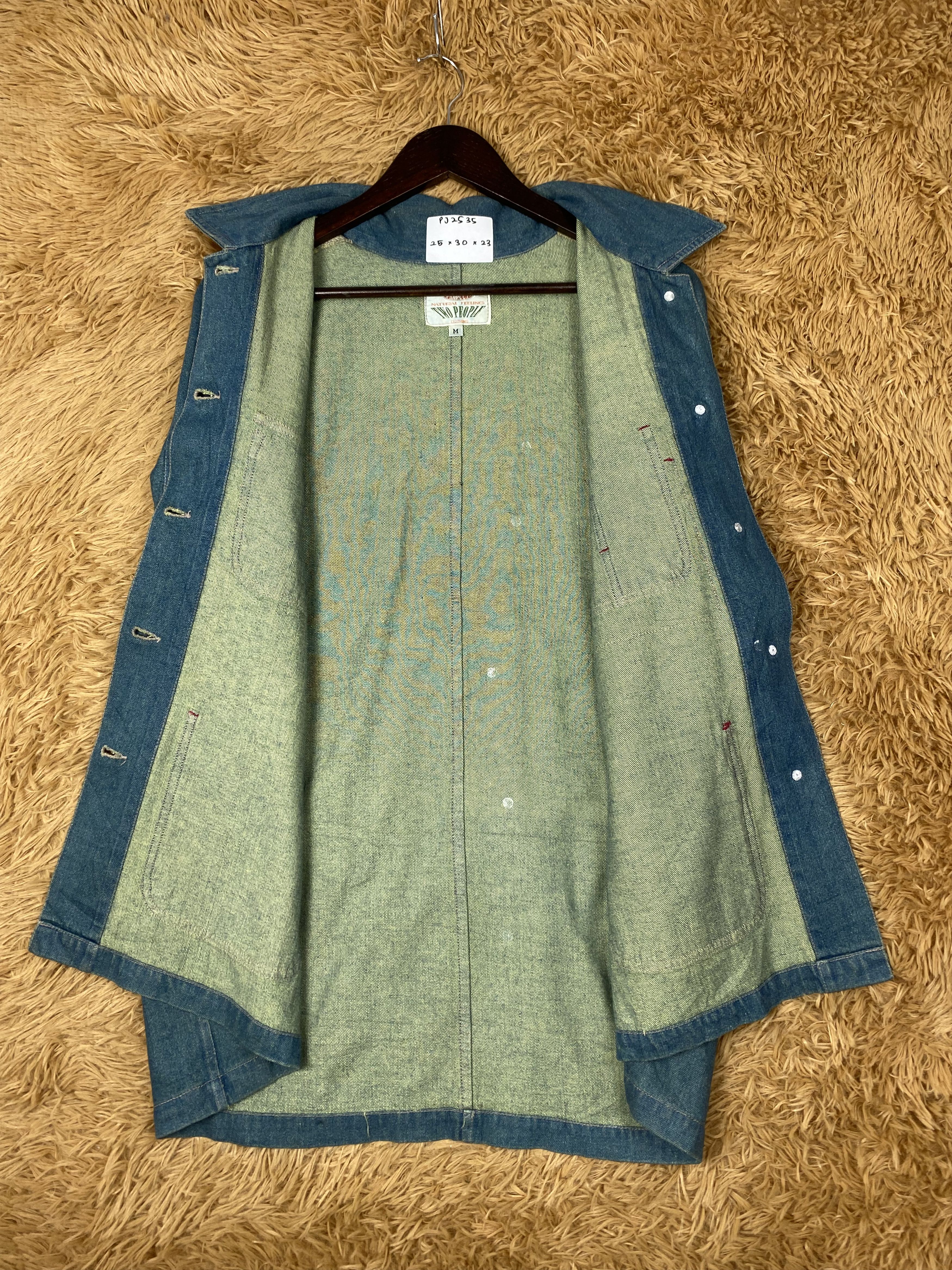 Japanese Brand Vintage Two People Button Up Denim Jacket PJ02535 Size US M / EU 48-50 / 2 - 5 Thumbnail
