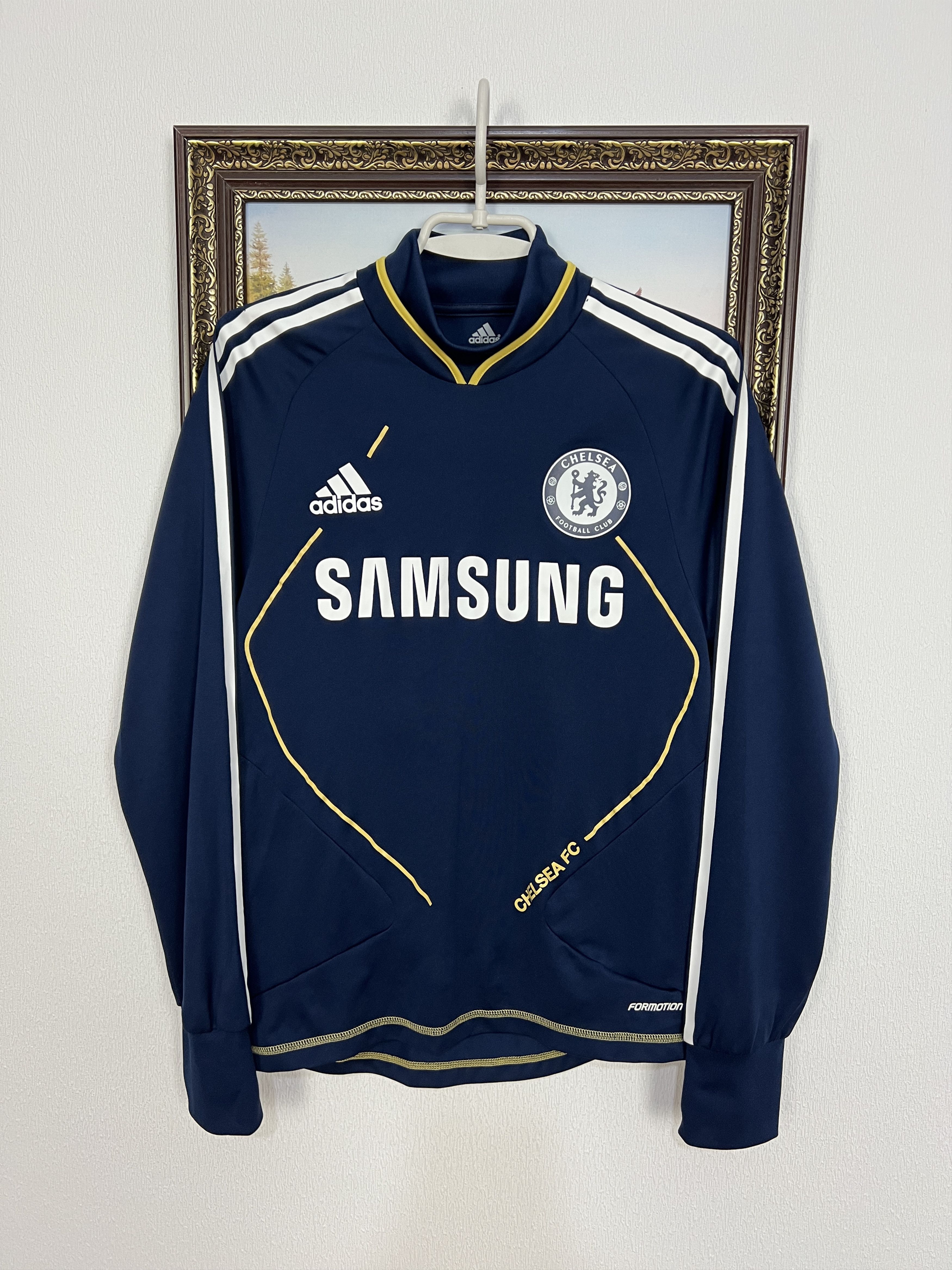Adidas Chelsea Football Player Issue Train Sweatshirt Track Top Size US S / EU 44-46 / 1 - 1 Thumbnail