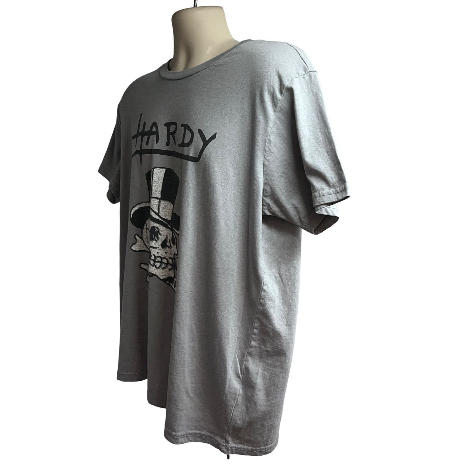 Ed Hardy Ed Hardy Mens Gray Double Graphic T-Shirt Large Stretch Skul Size US L / EU 52-54 / 3 - 3 Thumbnail