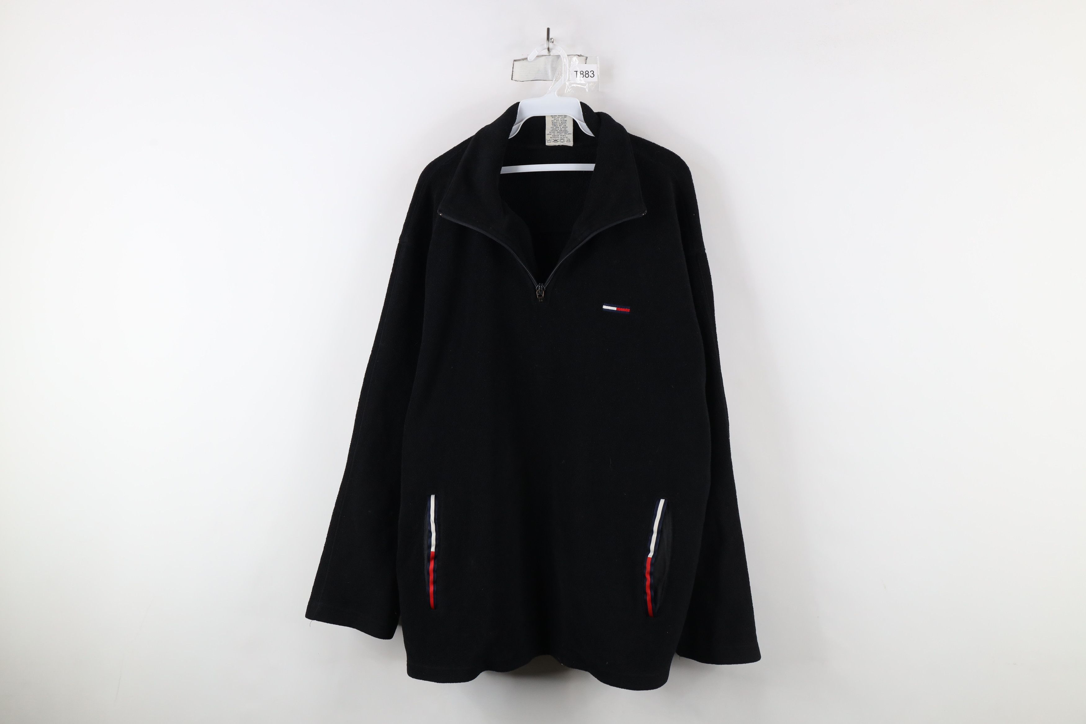 '90s Tommy Hilfiger quarter zip fleece pullover authentic