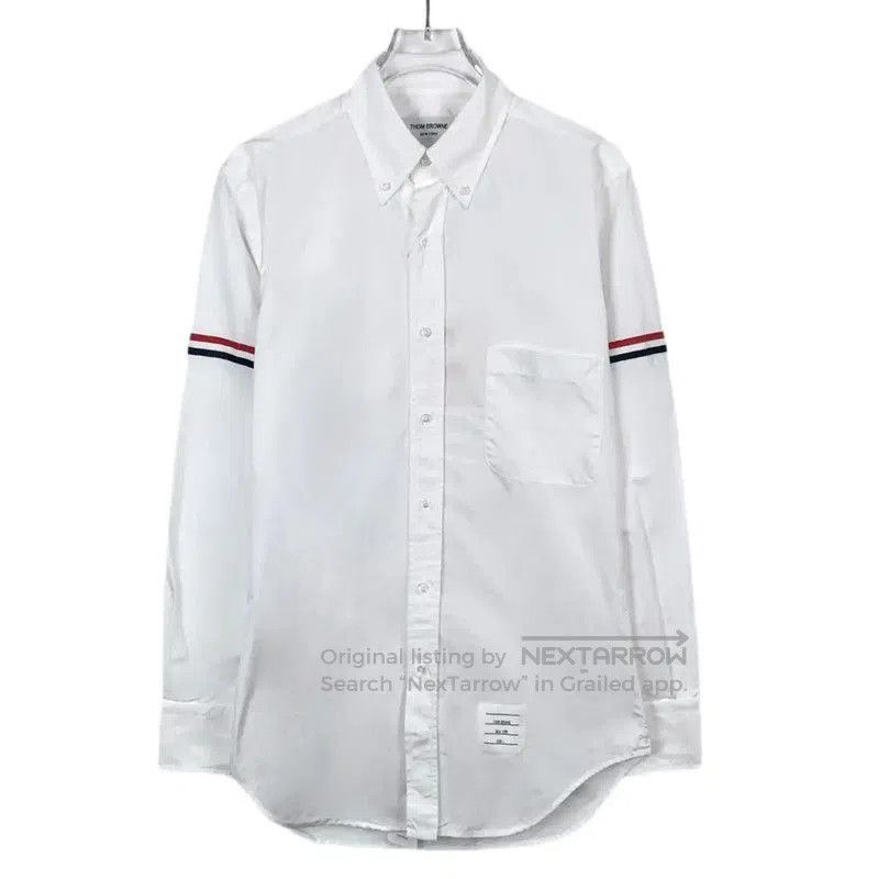 Thom Browne Thom Browne White Cotton Women's Shirt . Size L / US 10 / IT 46 - 1 Thumbnail
