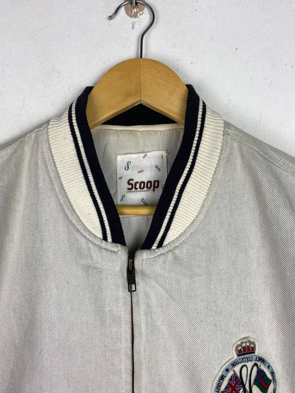 Japanese Brand vintage japanese brands denim bomber jacket nice design Size US M / EU 48-50 / 2 - 2 Thumbnail