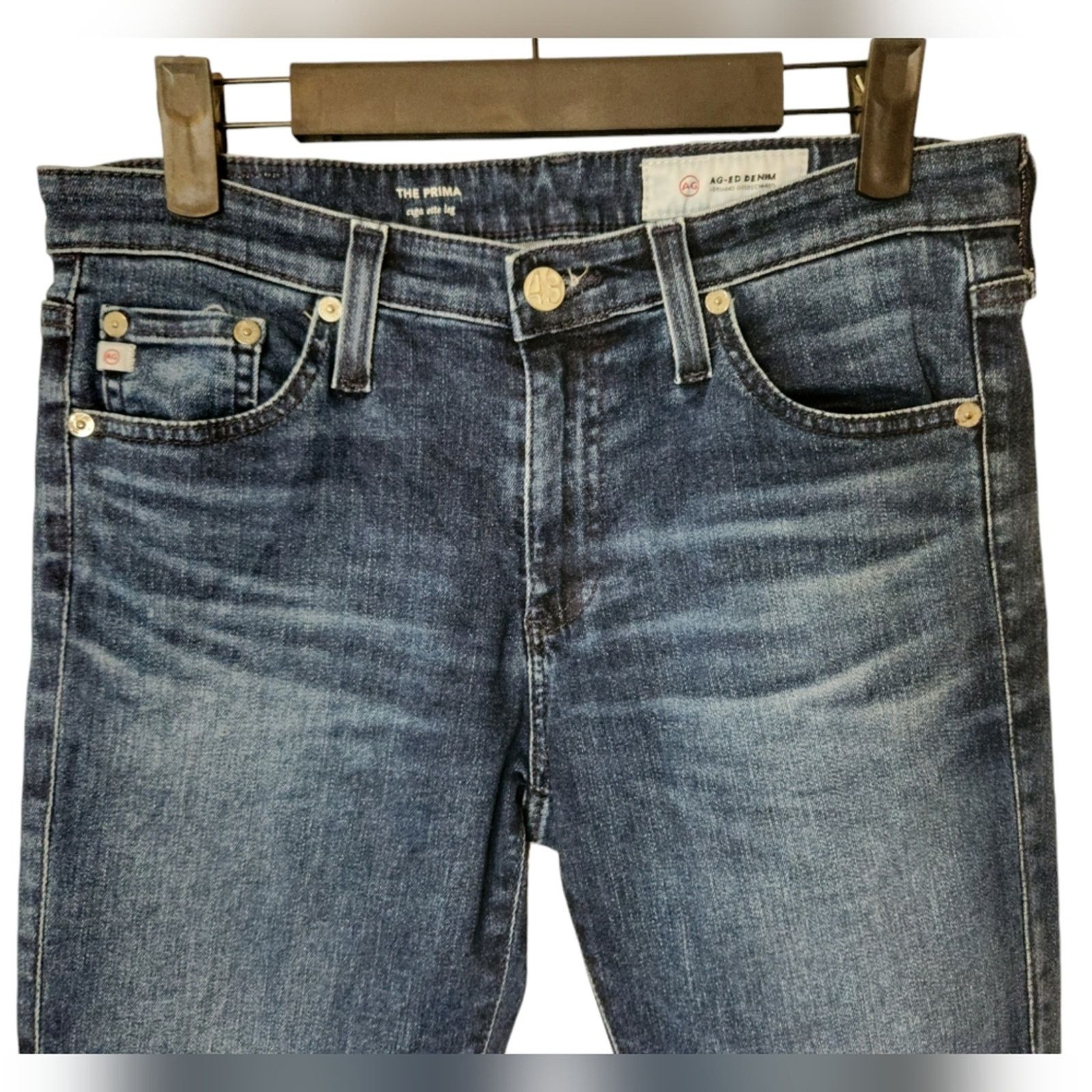 AG Adriano Goldschmied AG Denim Adriano Goldschmied Prima Cigarette Leg Jeans 27 Size 27" / US 4 / IT 40 - 8 Thumbnail