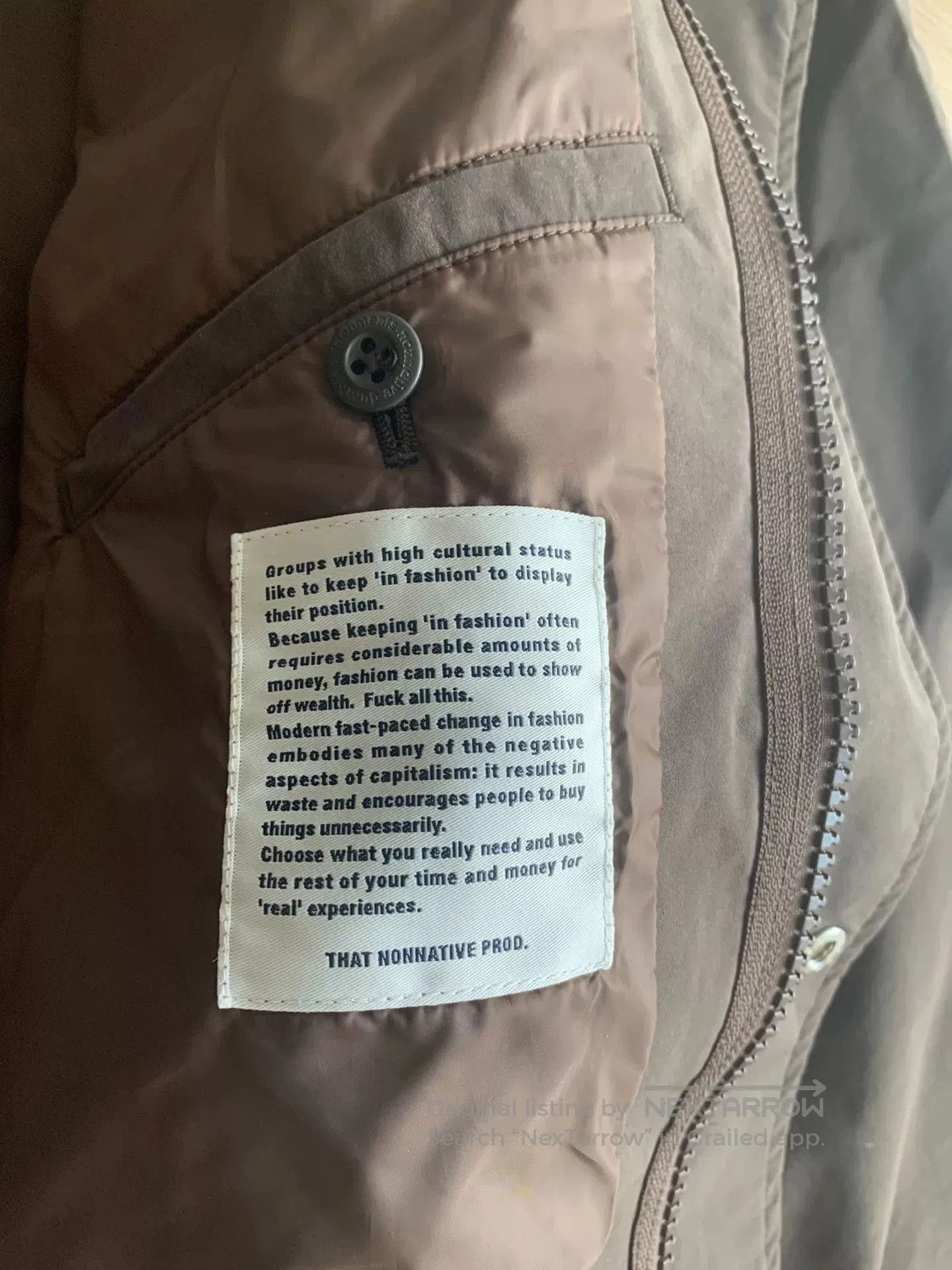 Nonnative nonnative trooper coat in waterproof brown. Size US L / EU 52-54 / 3 - 5 Thumbnail