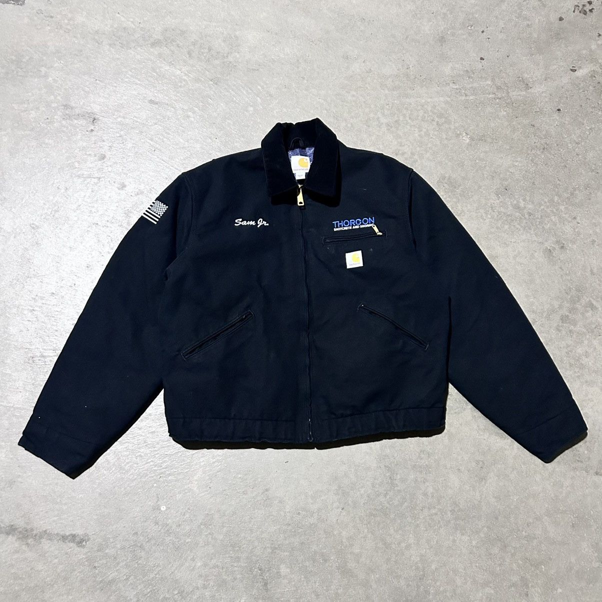 Carhartt Carhartt j100 blk Detroit work jacket logo Size US L / EU 52-54 / 3 - 1 Thumbnail