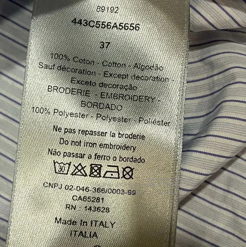 Other Dior Light Blue Cotton Button-Up Shirt . Size US S / EU 44-46 / 1 - 5 Thumbnail