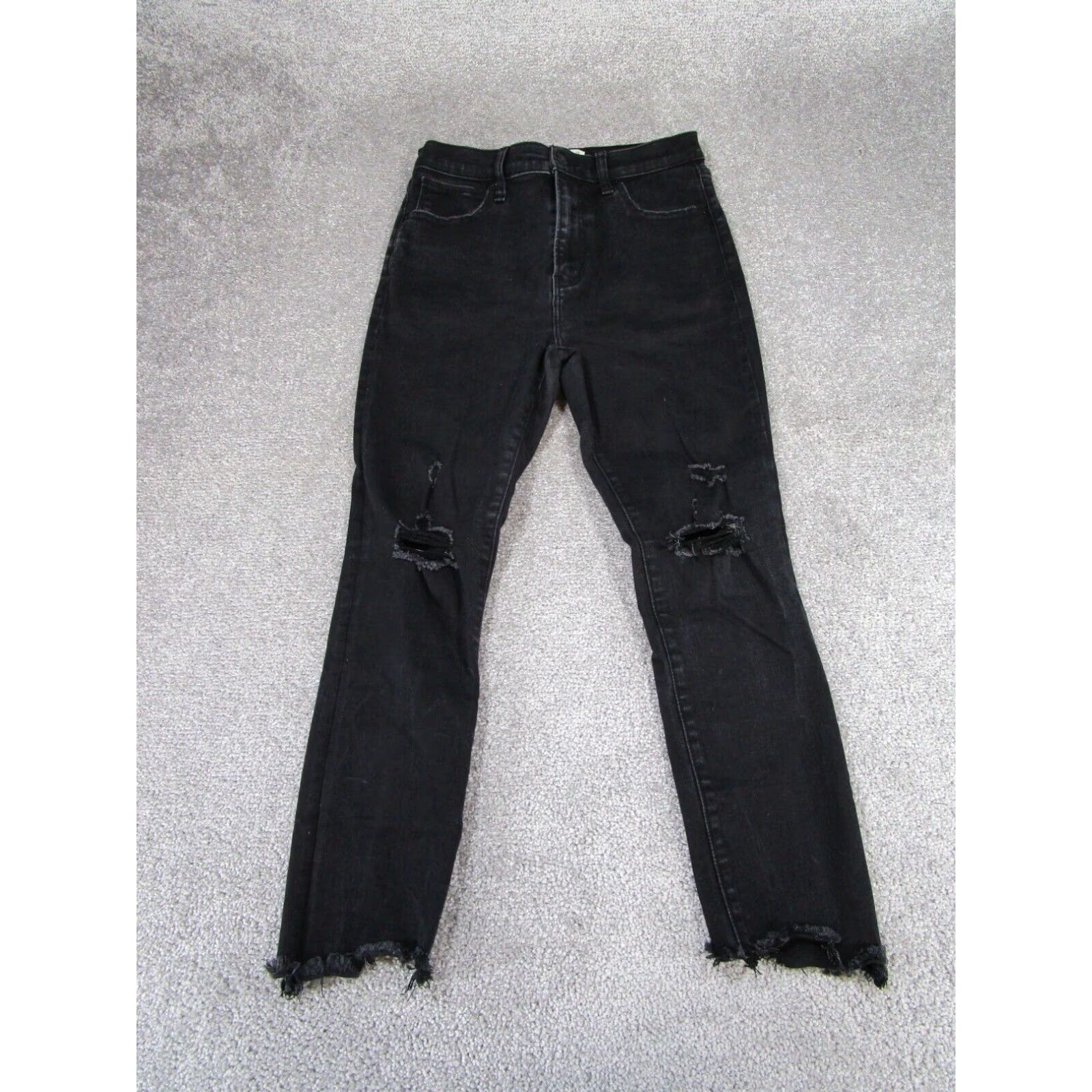 Abercrombie & Fitch Abercrombie Fitch Womens Skinny Jeans 27 Super Skinny Ankle Black Denim Size 27" / US 4 / IT 40 - 1 Thumbnail
