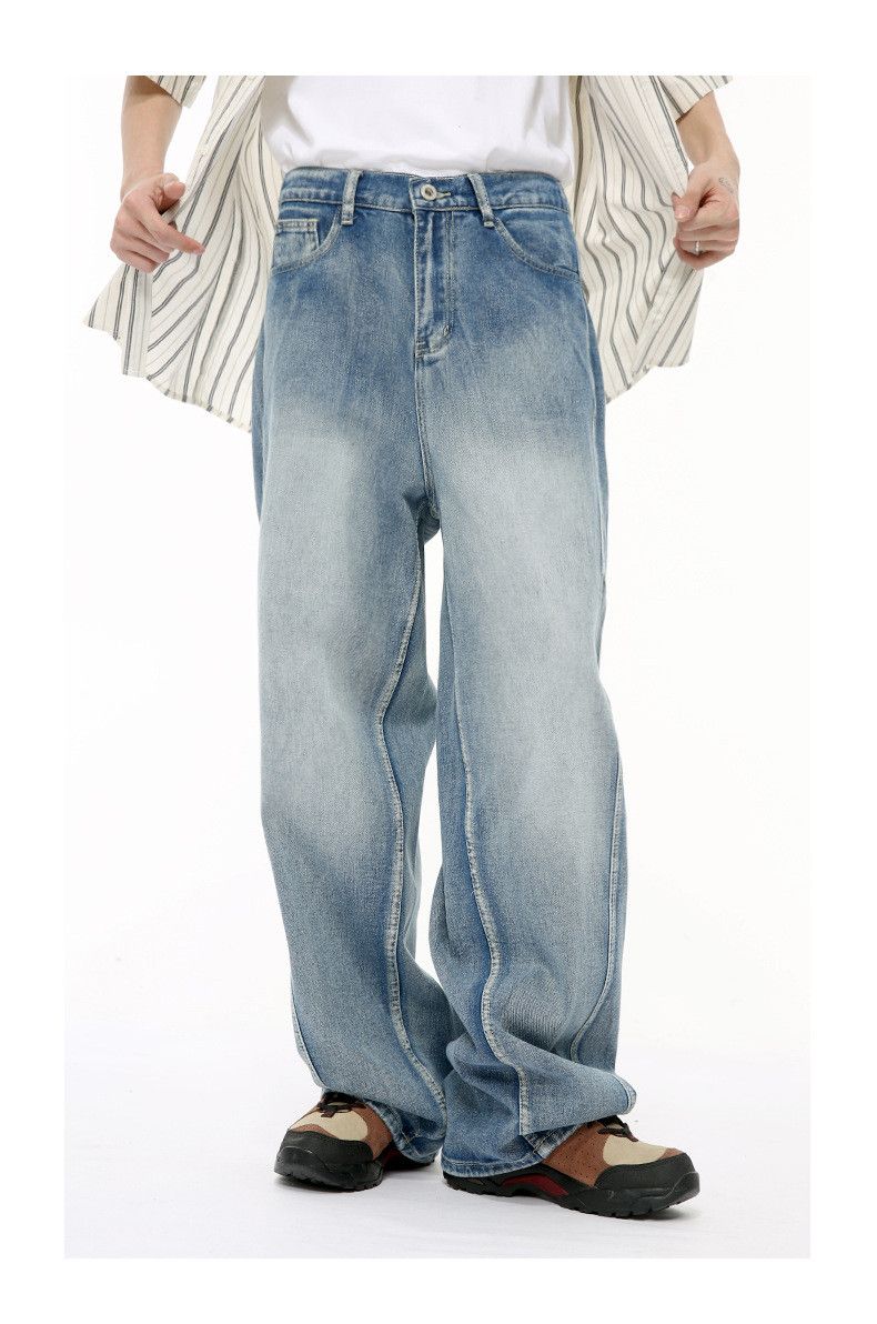 Japanese Brand American style multi-layered patchwork loose jeans Size US 32 / EU 48 - 2 Thumbnail