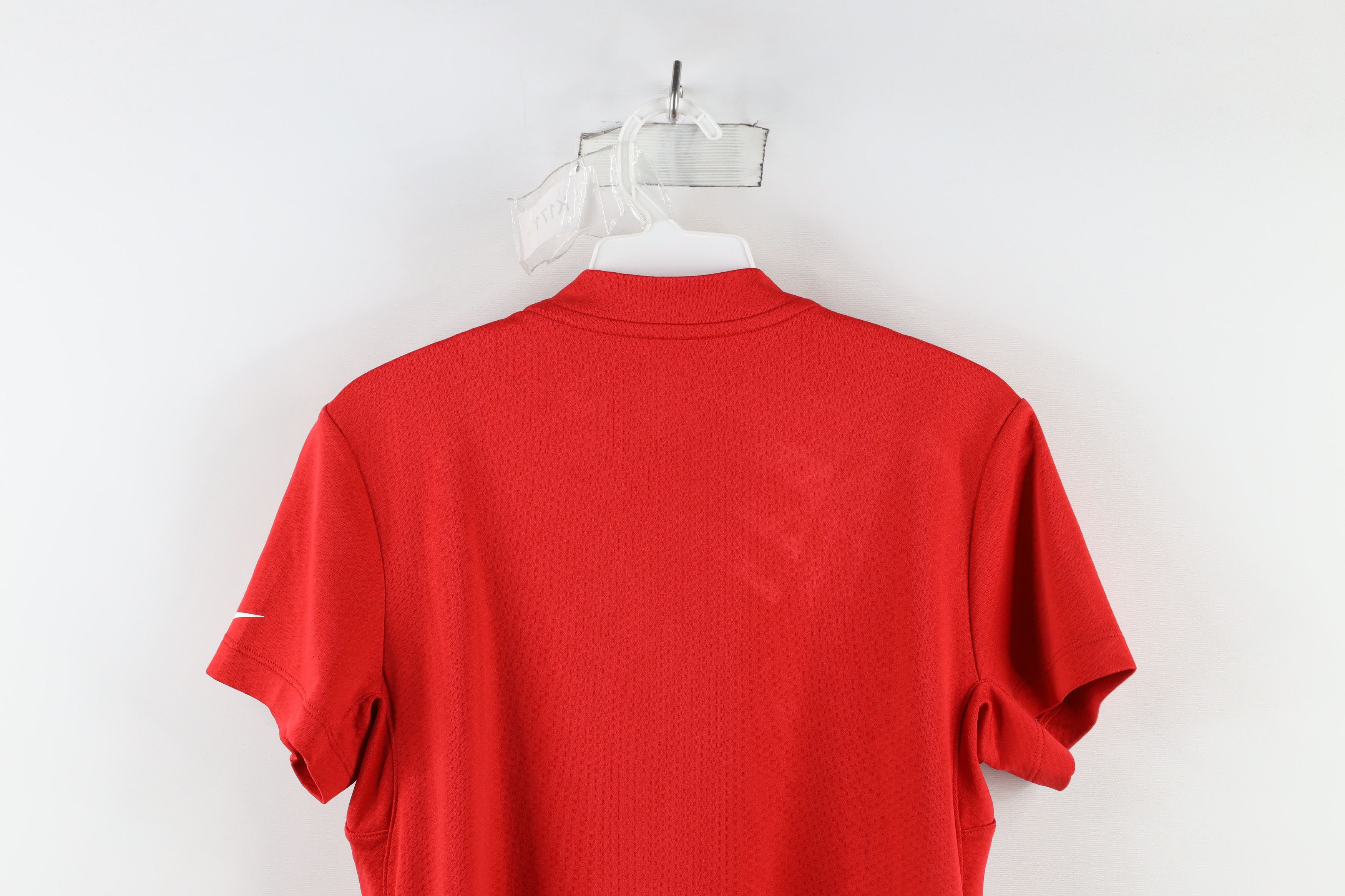Nike × Vintage Nike Golf Thermal Knit Half Zip Blade Collar Polo Shirt Red Size S / US 4 / IT 40 - 10 Thumbnail