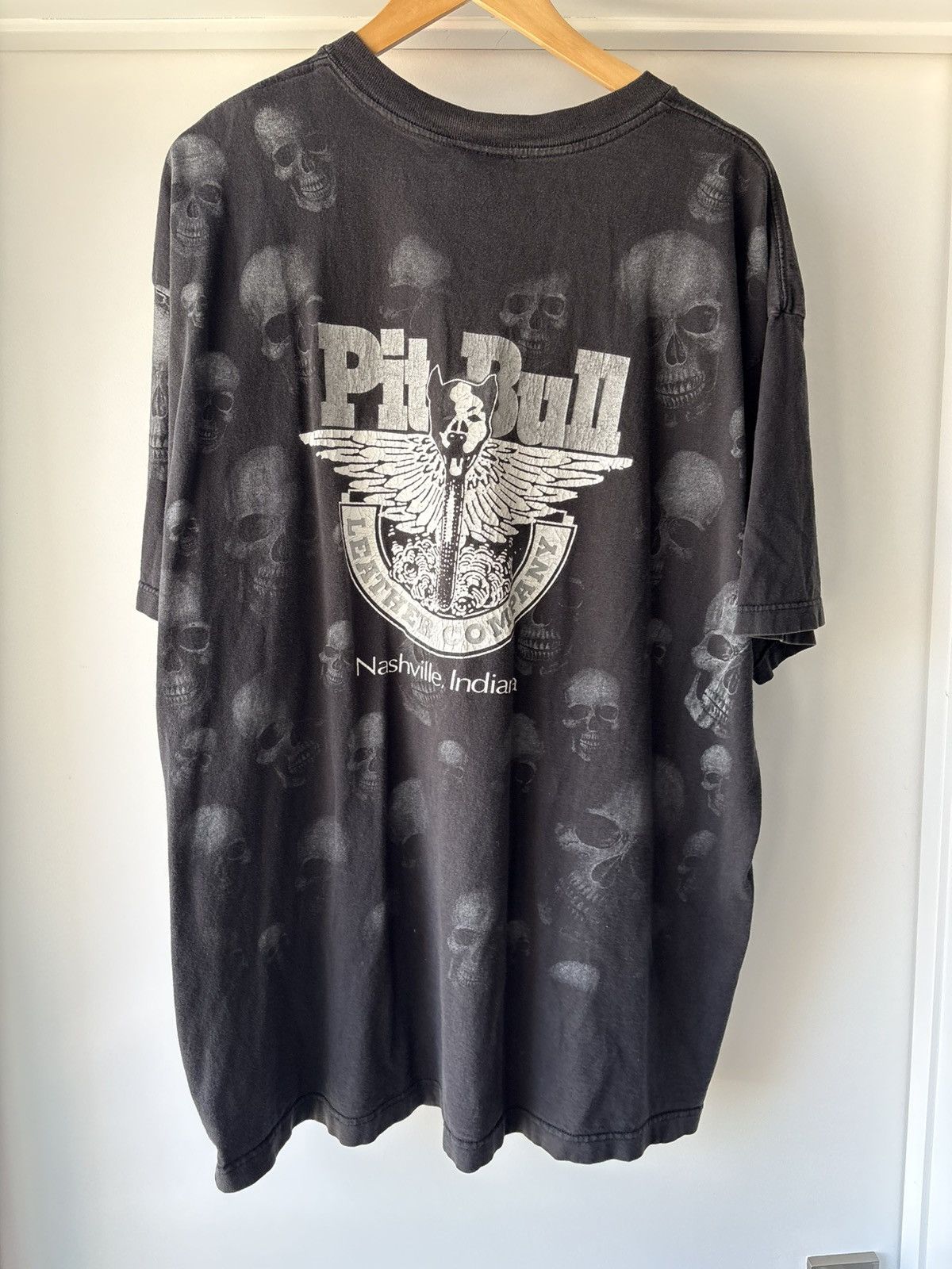 Vintage Vintage 2002 Pitbull Leathers Tee Size US XXL / EU 58 / 5 - 4 Thumbnail