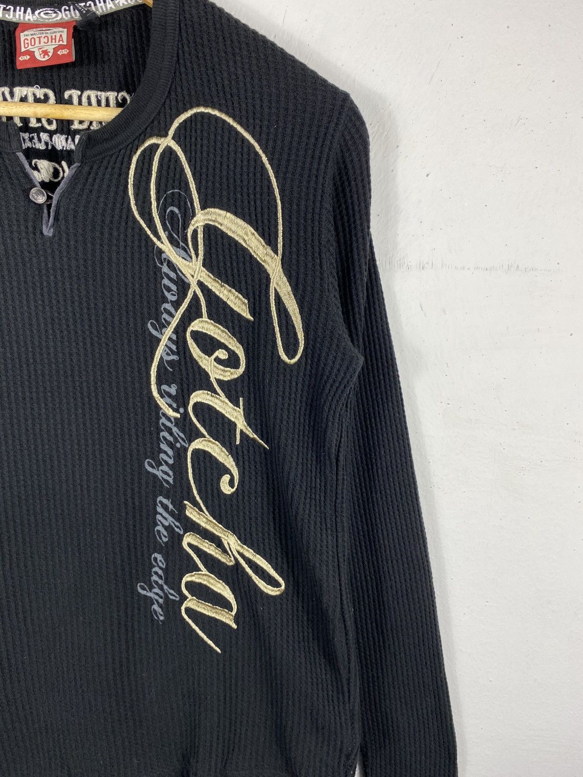 Gotcha Gotcha Embroidery Long Sleeve Knit Size US M / EU 48-50 / 2 - 2 Thumbnail