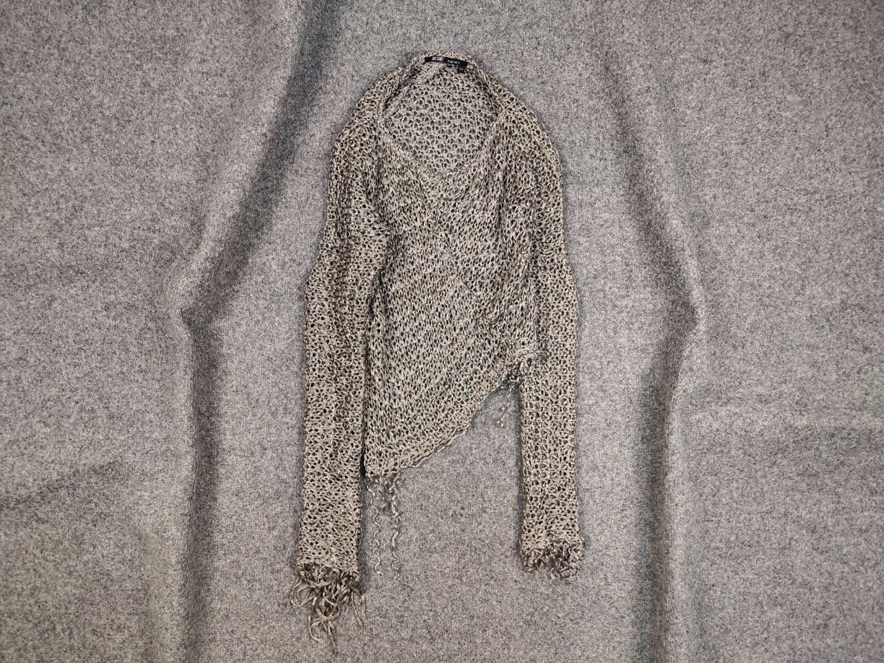 Designer Rostfrei Anett Rostel Avant Garde Mesh Asymmetric Sweater Size M / US 6-8 / IT 42-44 - 1 Thumbnail