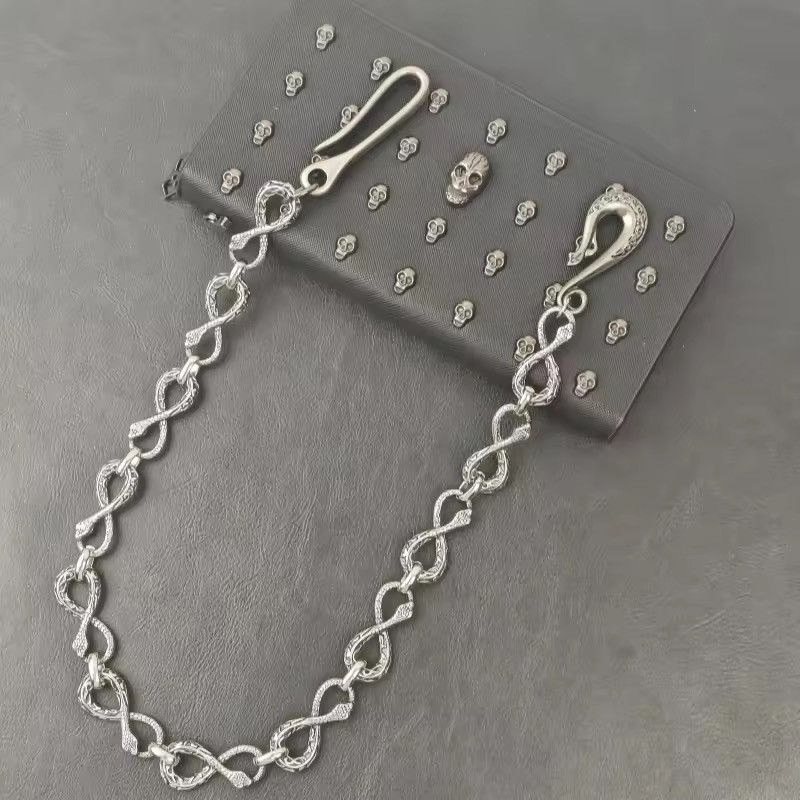 Jewelry Small Snake Retro Wallet Chain Size ONE SIZE - 7 Thumbnail