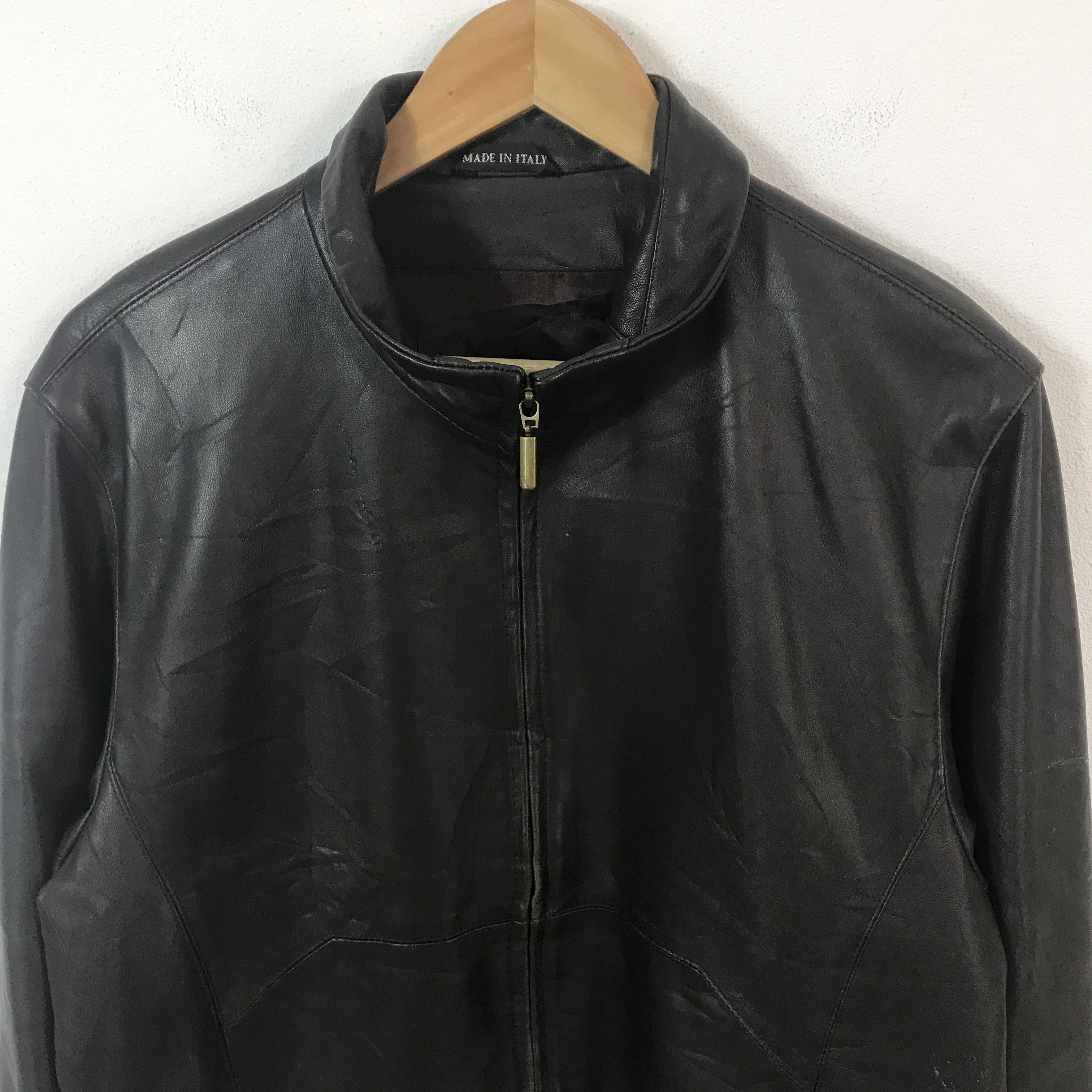 Japanese Brand vtg pierotucci Leather jacket Size US L / EU 52-54 / 3 - 3 Thumbnail