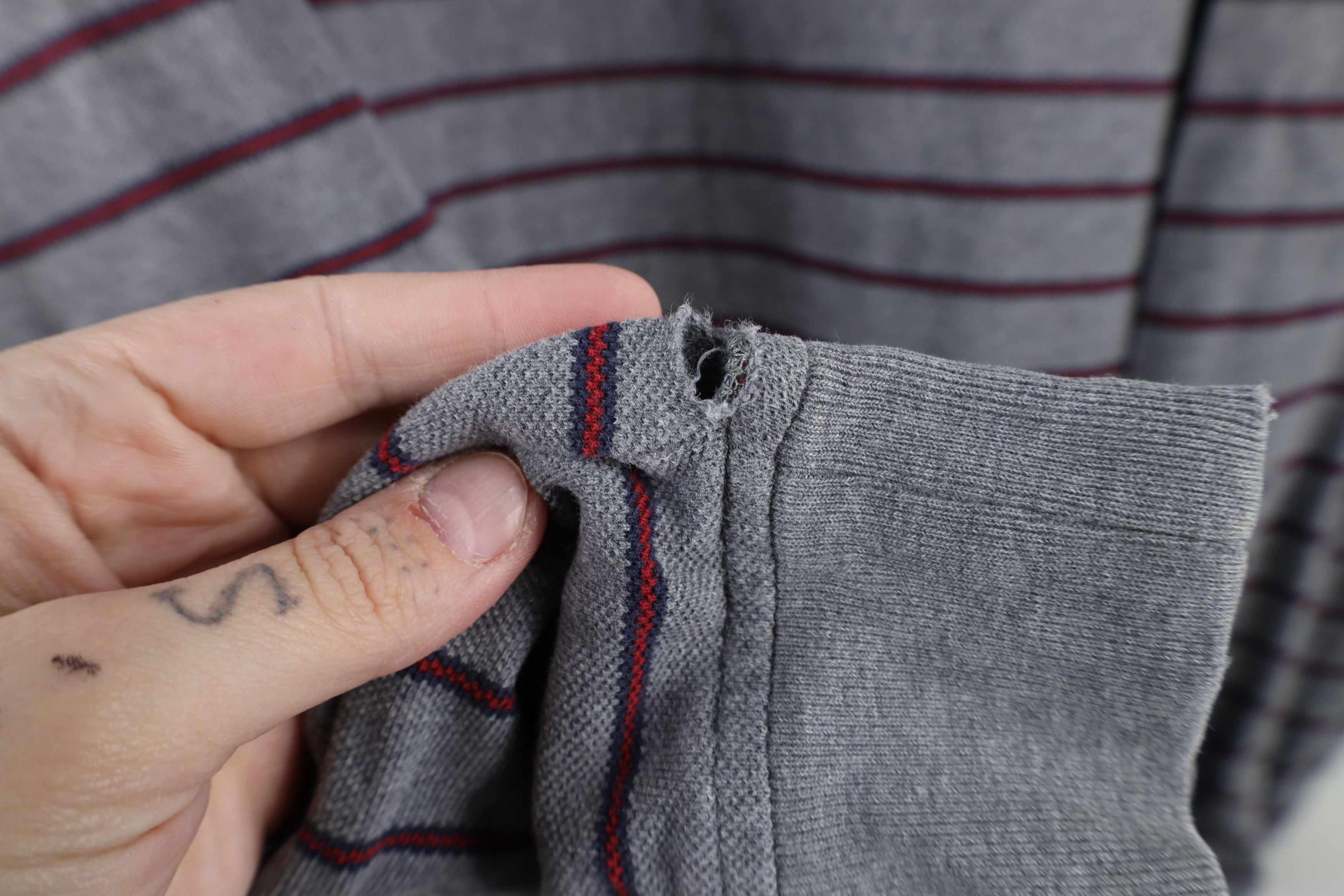 Tommy Hilfiger × Vintage Vintage 90s Tommy Hilfiger Striped Long Sleeve Rugby Polo Size US XXL / EU 58 / 5 - 7 Thumbnail