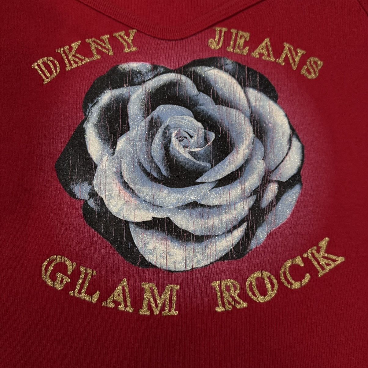 DKNY DKNY Jeans Rose Tee Size L / US 10 / IT 46 - 2 Thumbnail