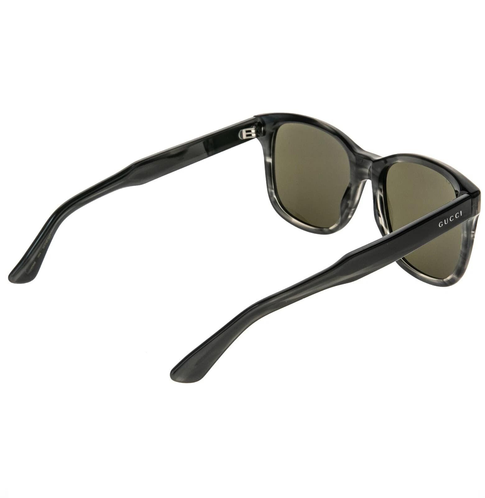 Gucci GUCCI GG0050S 0050 Classic Square Grey Horn Sunglasses 004 Size ONE SIZE - 7 Thumbnail