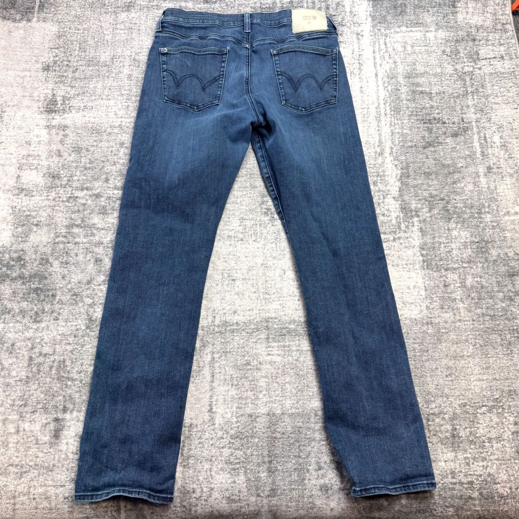 Edwin Edwin Jeans Mens Slim Straight Stretch Distressed Denim Blue 34x32 Regular 5-Pocket Denim Jeans Mens Size US 34 / EU 50 - 6 Thumbnail
