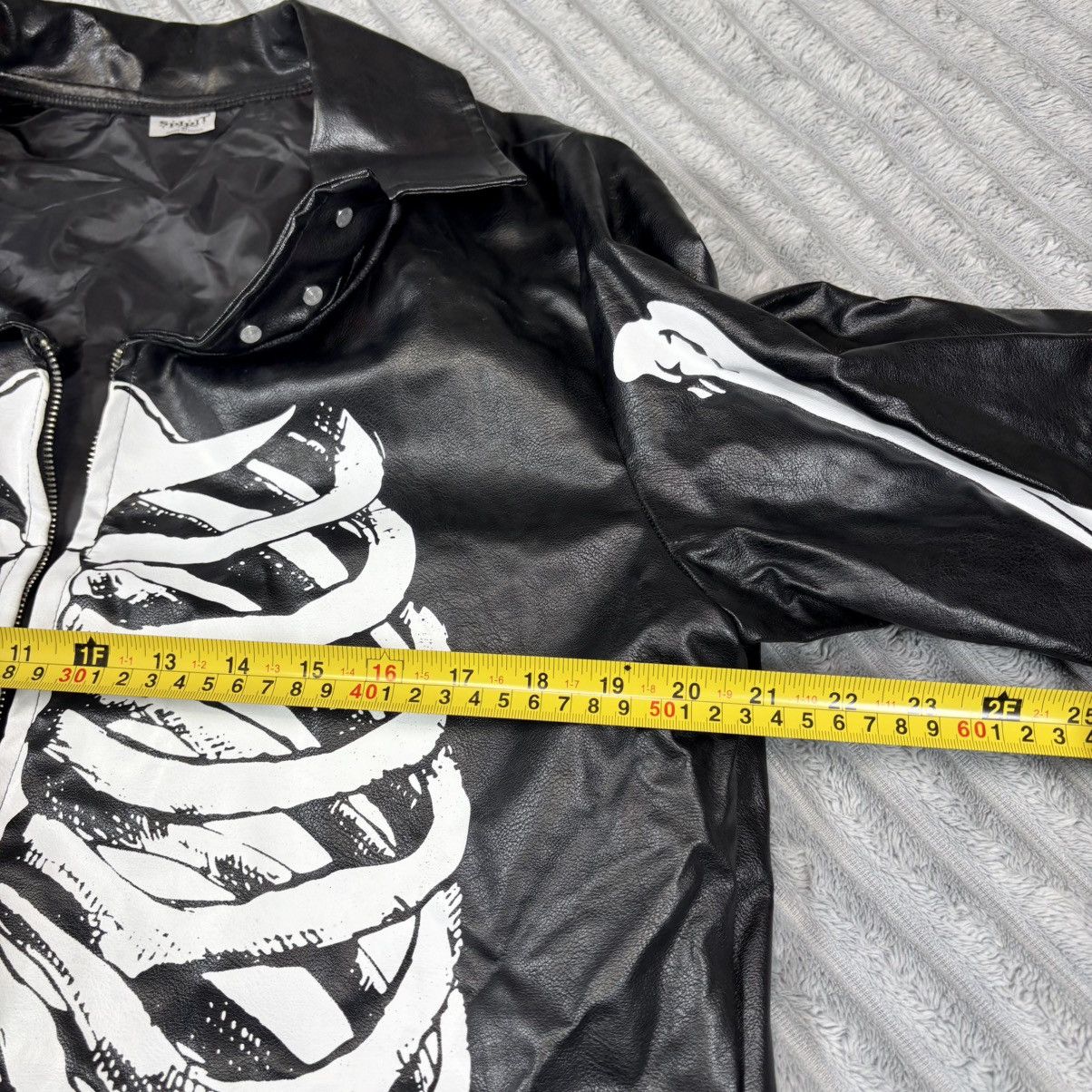 Other Spirit Halloween size XLarge Skeleton faux Leather Jacket Size XL / US 12-14 / IT 48-50 - 5 Thumbnail